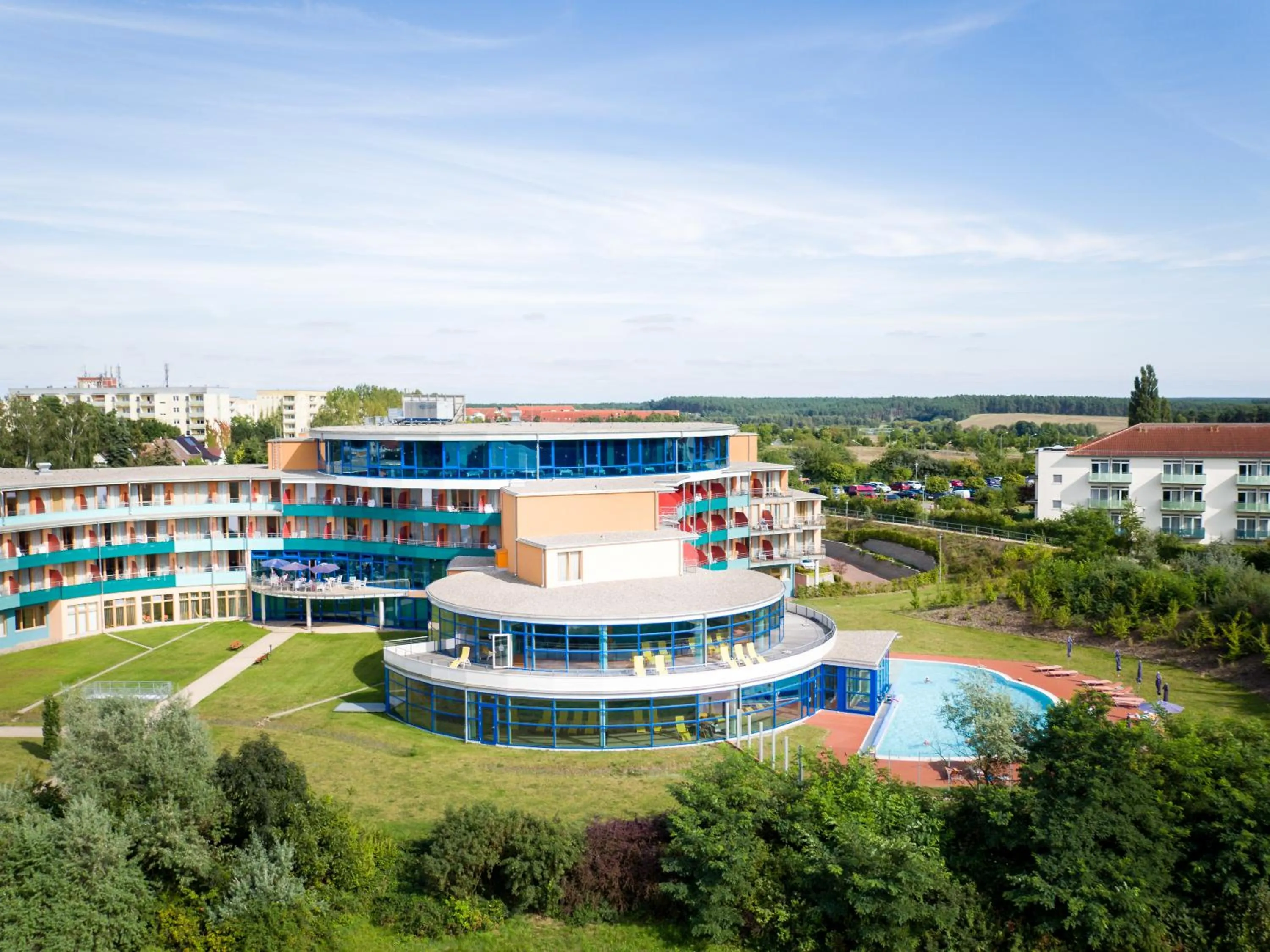 Bird's eye view in Kurzentrum Waren (Müritz)