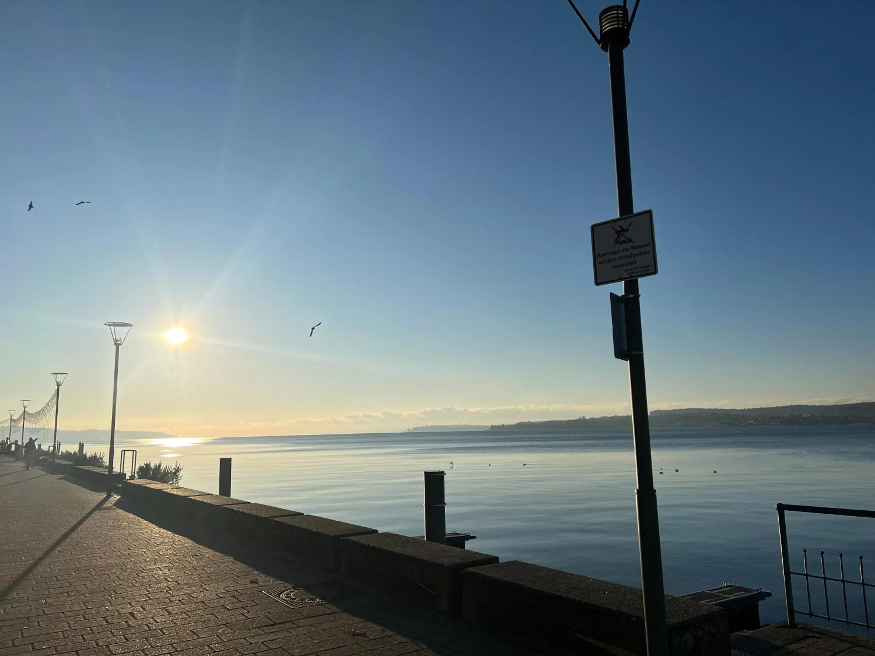 Lake view in Hotel Capri