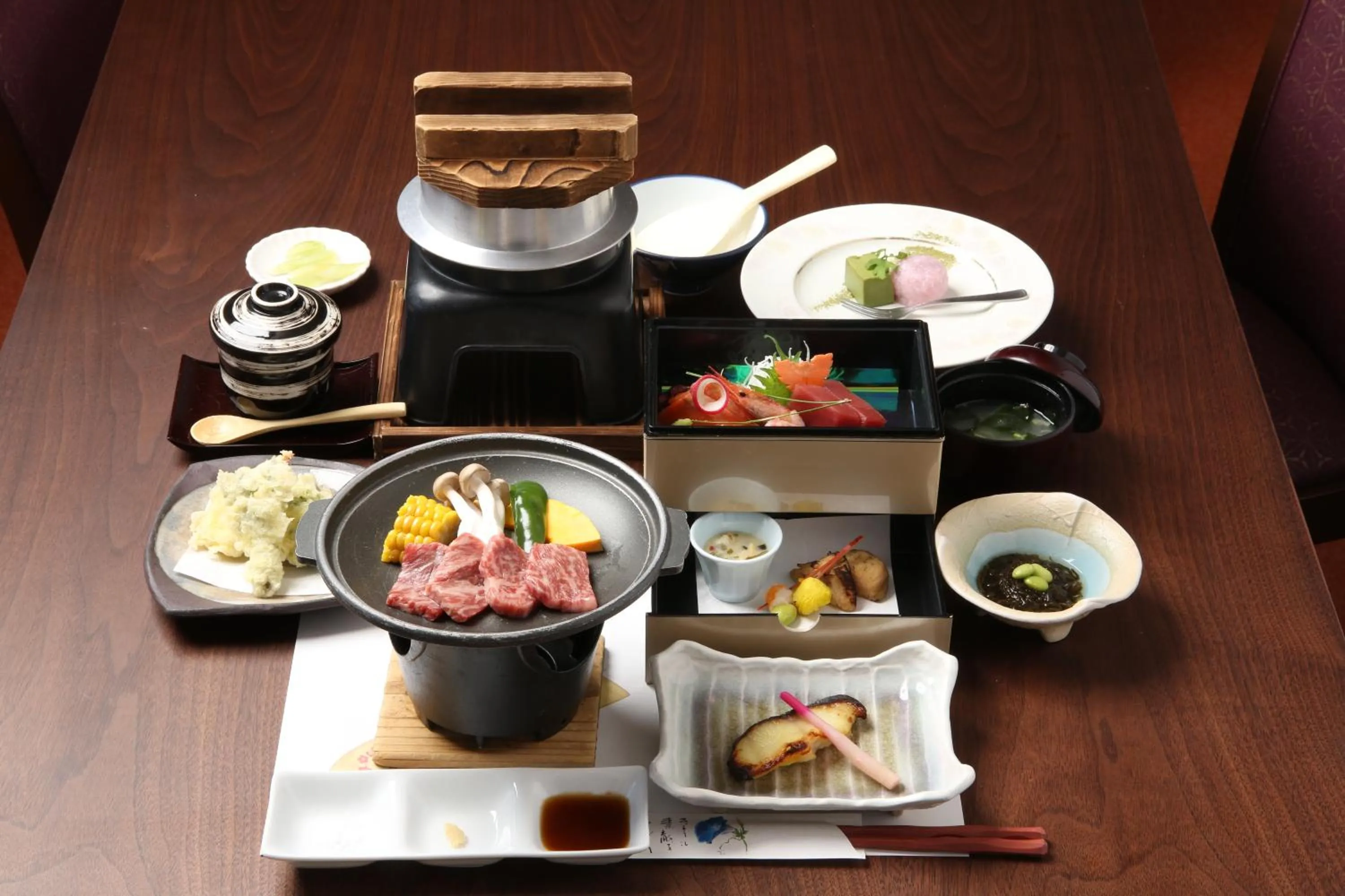 Dinner in Kojohama Onsen Hotel