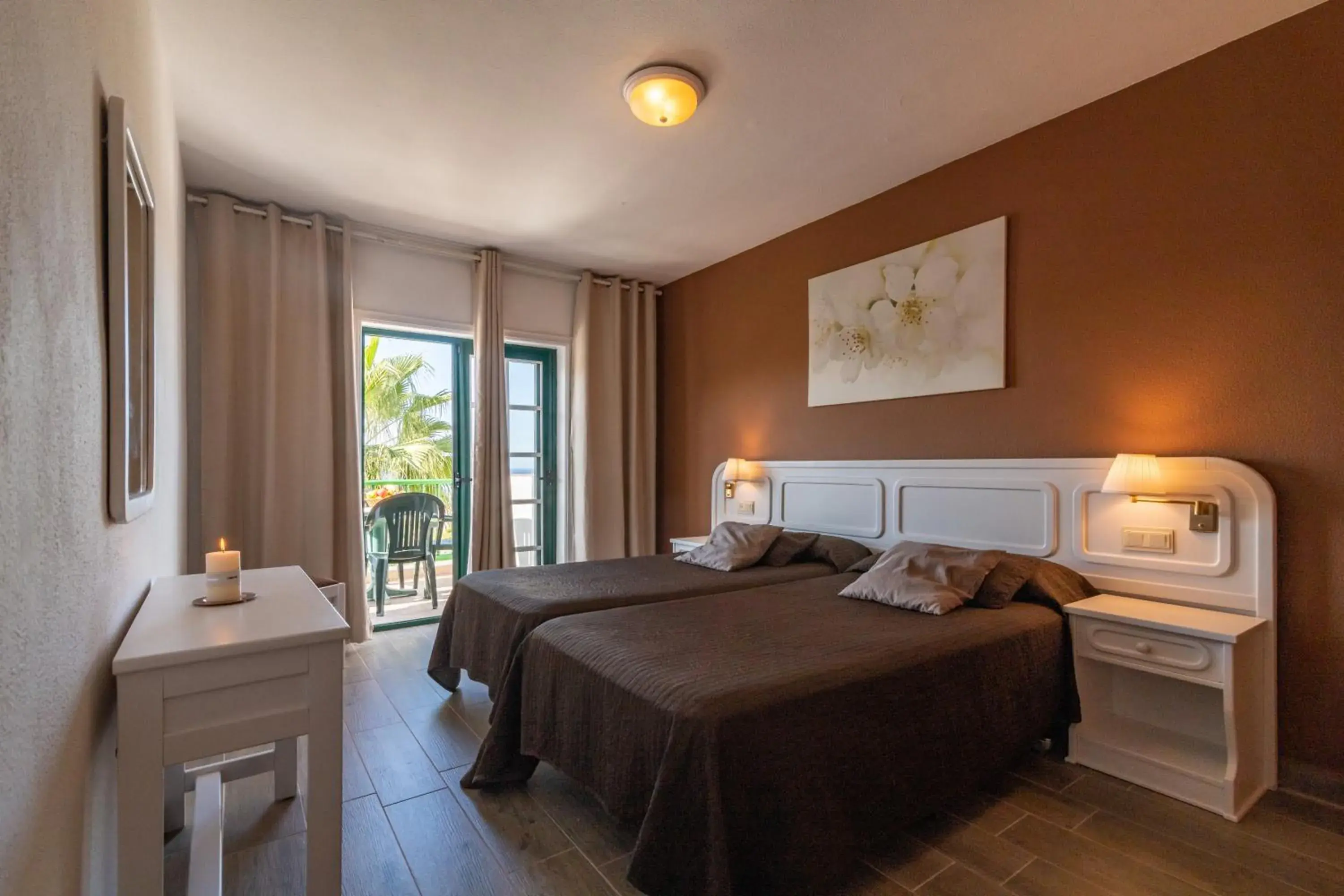 Bedroom, Bed in Aparthotel Neptuno Costadeje Bedroom, Bed in Aparthotel Neptuno Costadeje