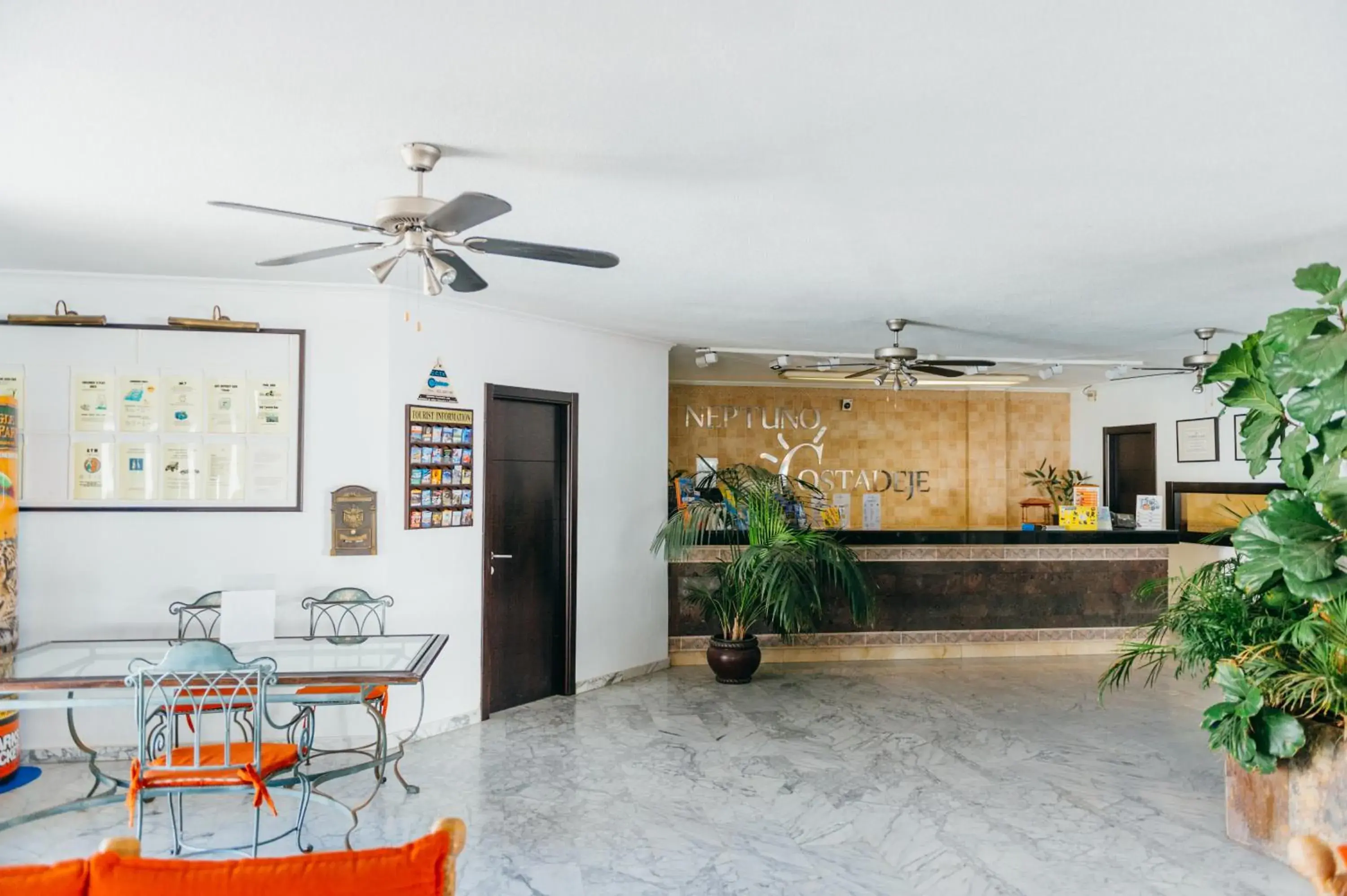 Lobby or reception in Aparthotel Neptuno Costadeje Lobby or reception in Aparthotel Neptuno Costadeje