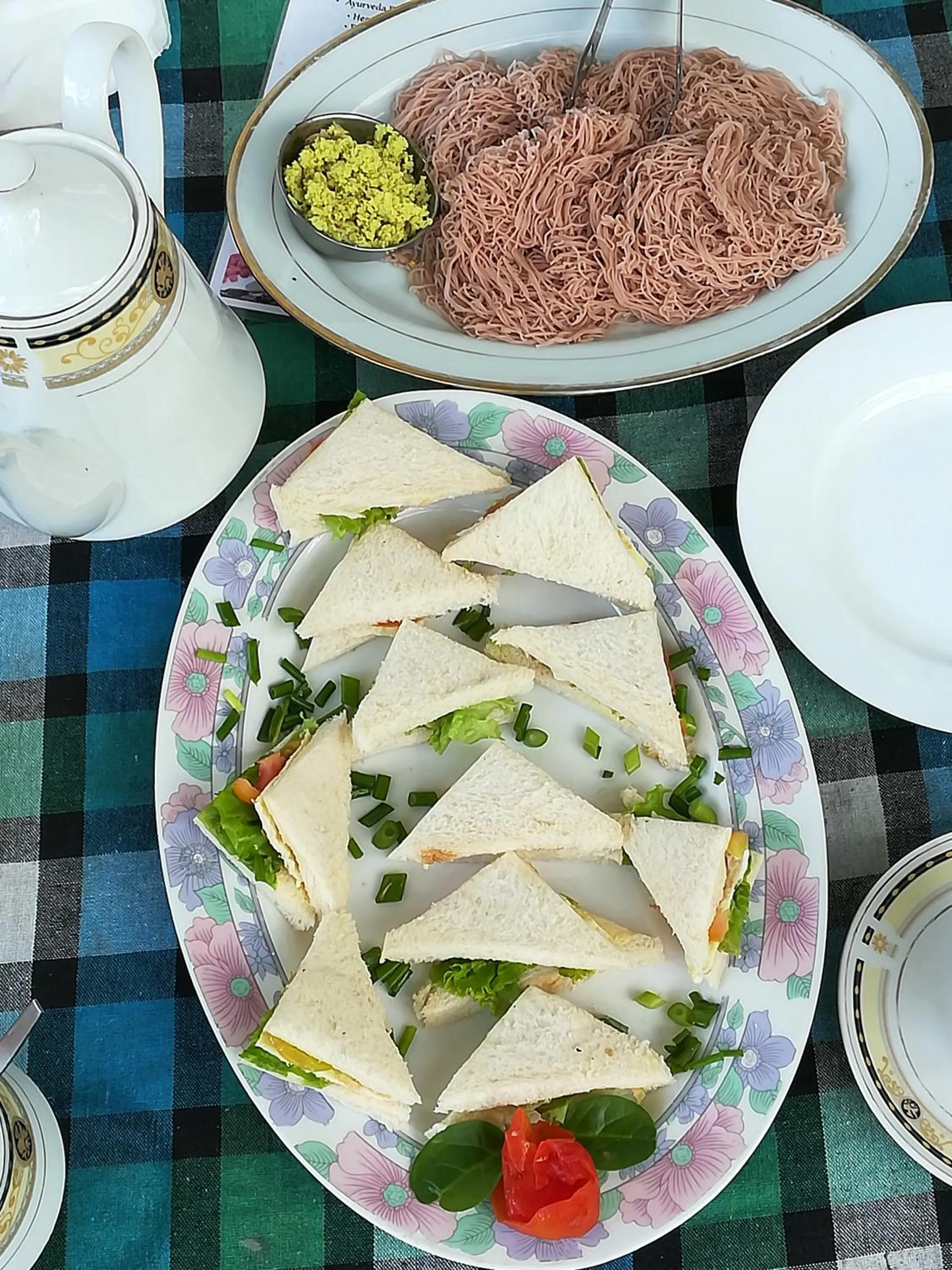 Asian breakfast in Moon Light Guest