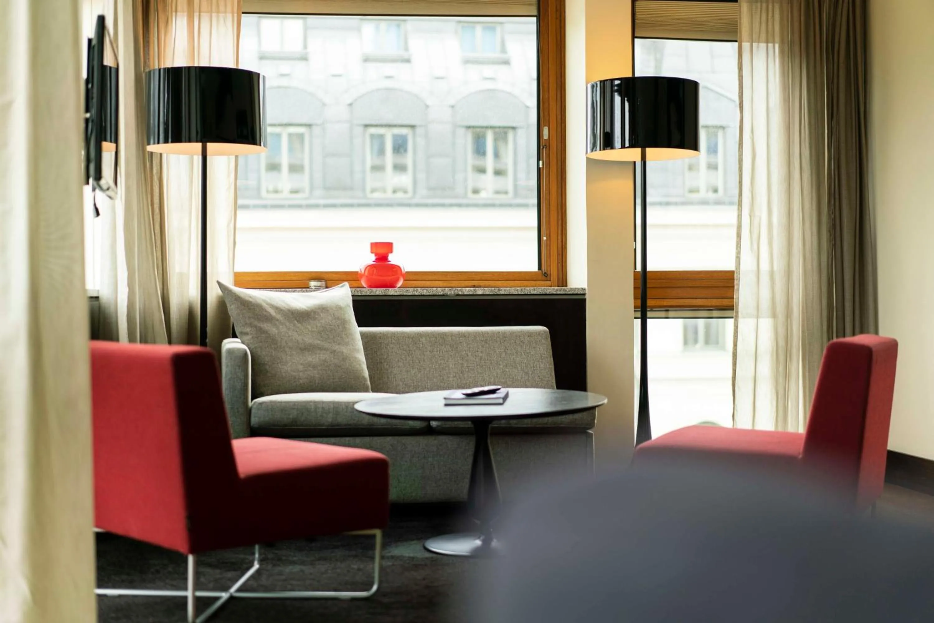 Bedroom in Scandic Anglais