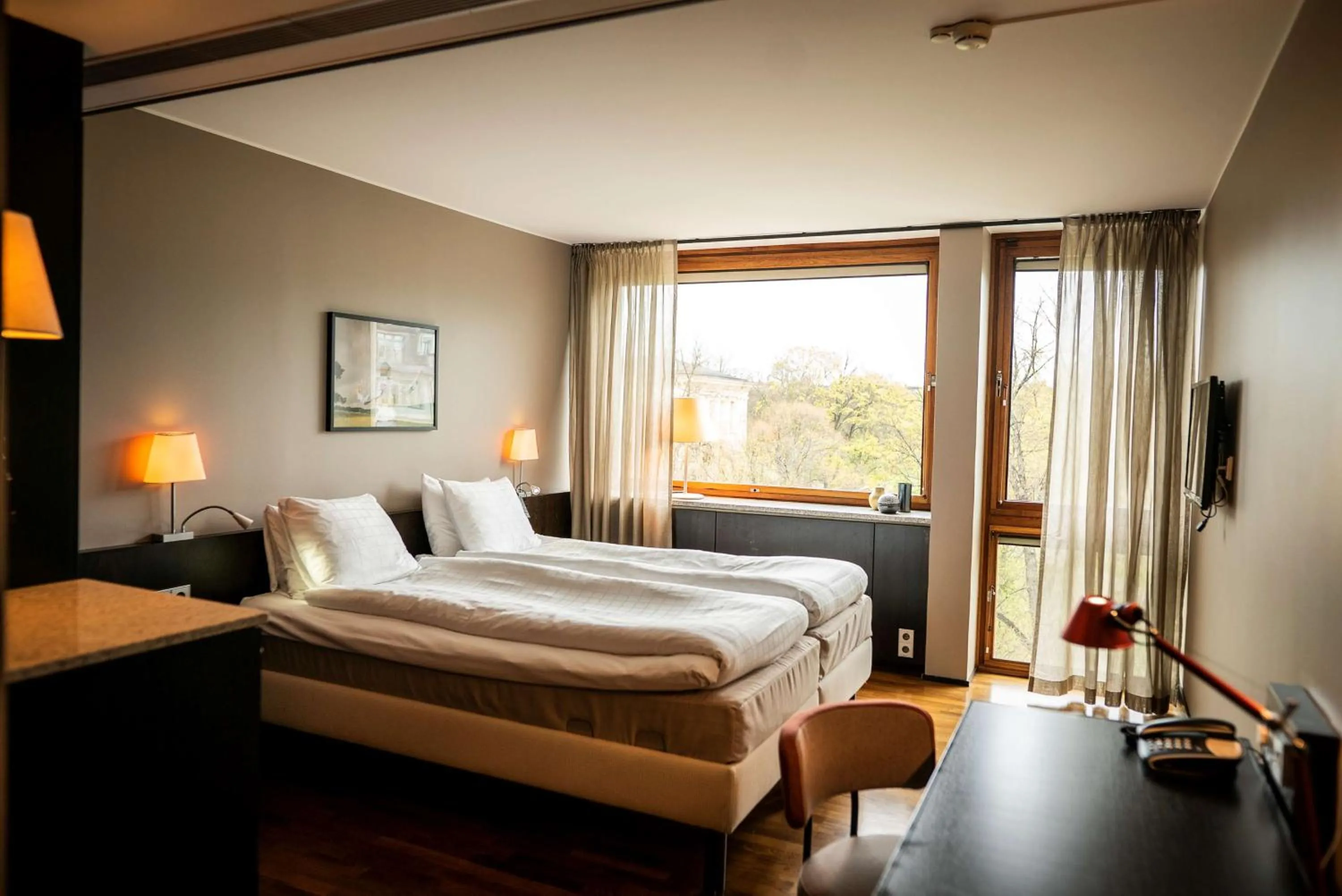 Bedroom, Bed in Scandic Anglais