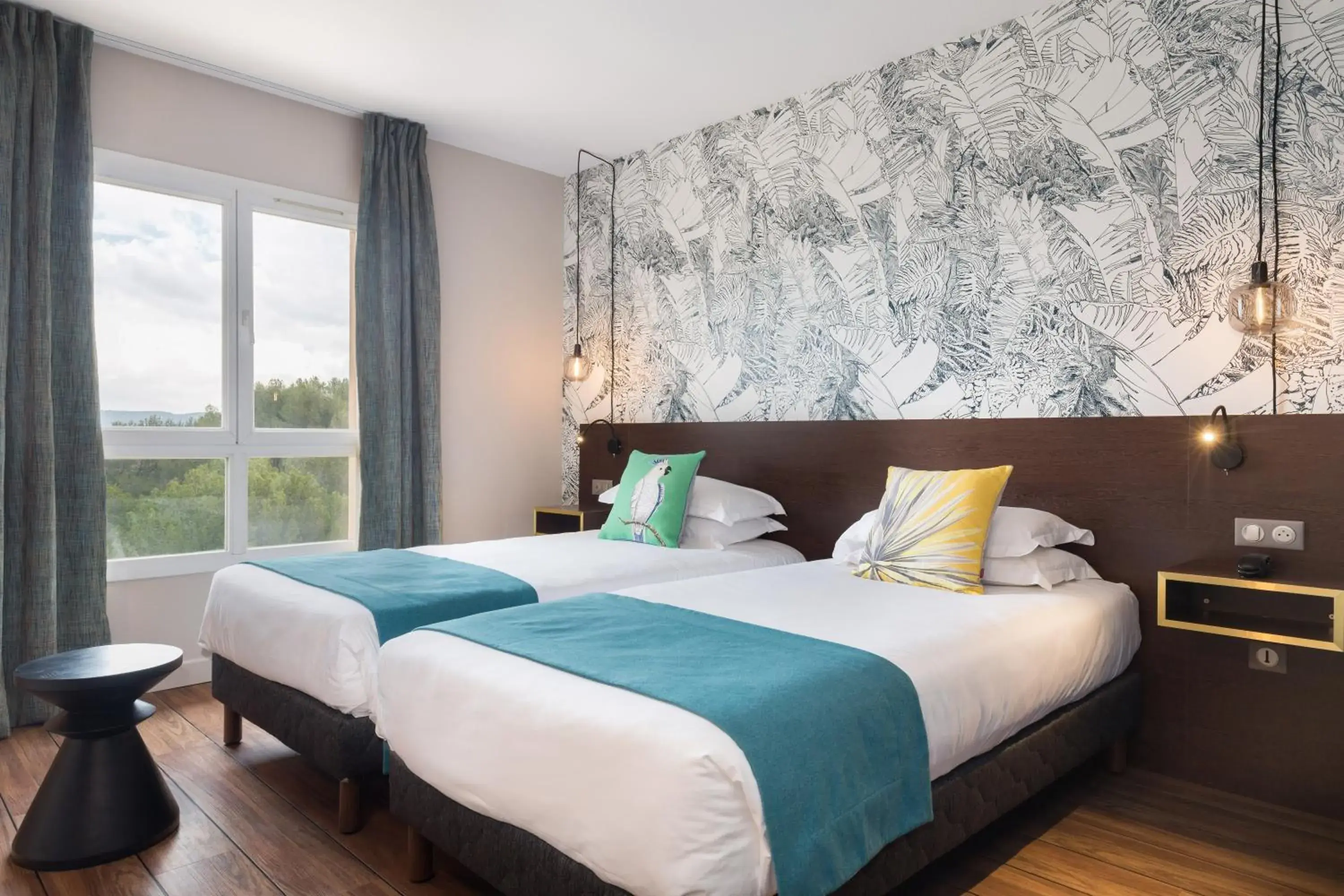 Standard Twin Room in Hôtel Birdy by Happyculture Standard Twin Room in Hôtel Birdy by Happyculture