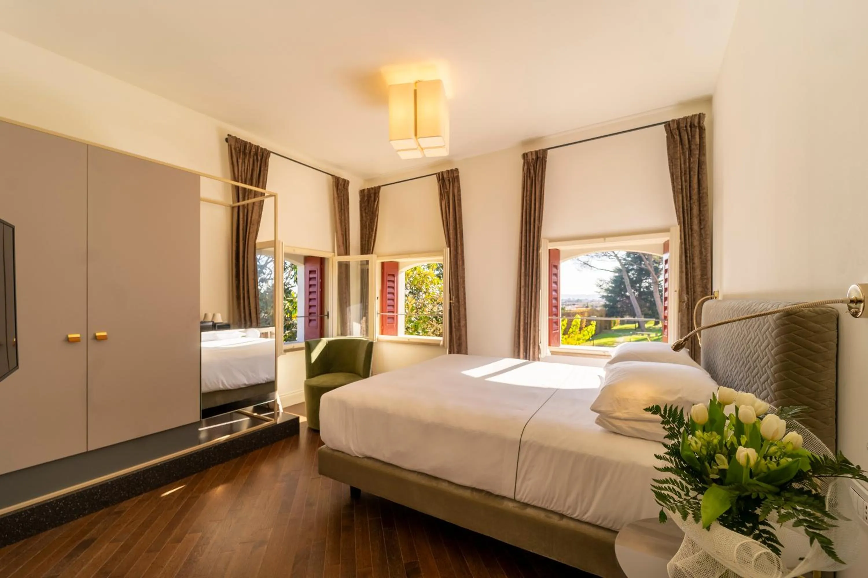 Bedroom, Bed in Hotel Villa Soligo - Small Luxury Hotels of the World