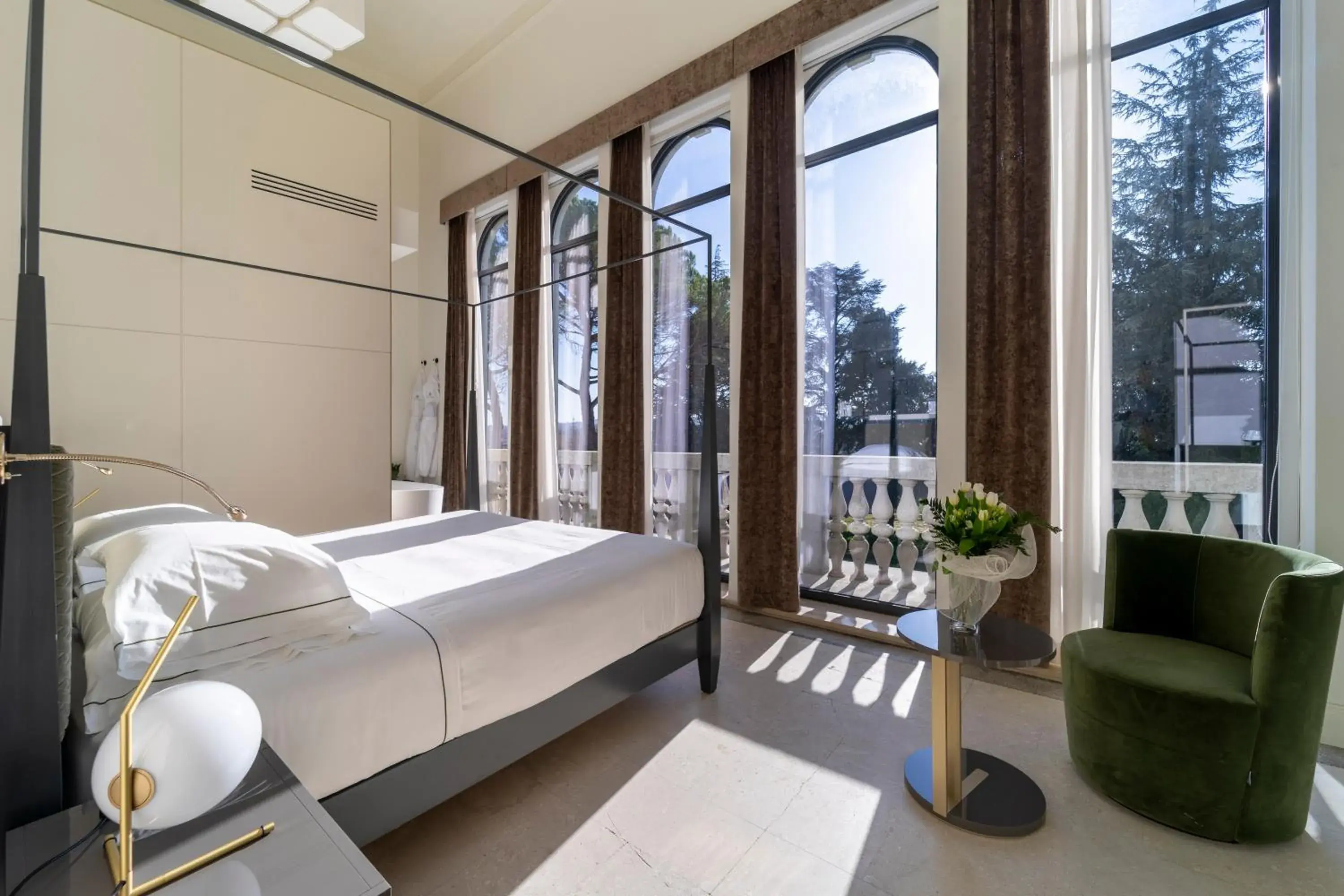 Bedroom, Bed in Hotel Villa Soligo - Small Luxury Hotels of the World Bedroom, Bed in Hotel Villa Soligo - Small Luxury Hotels of the World