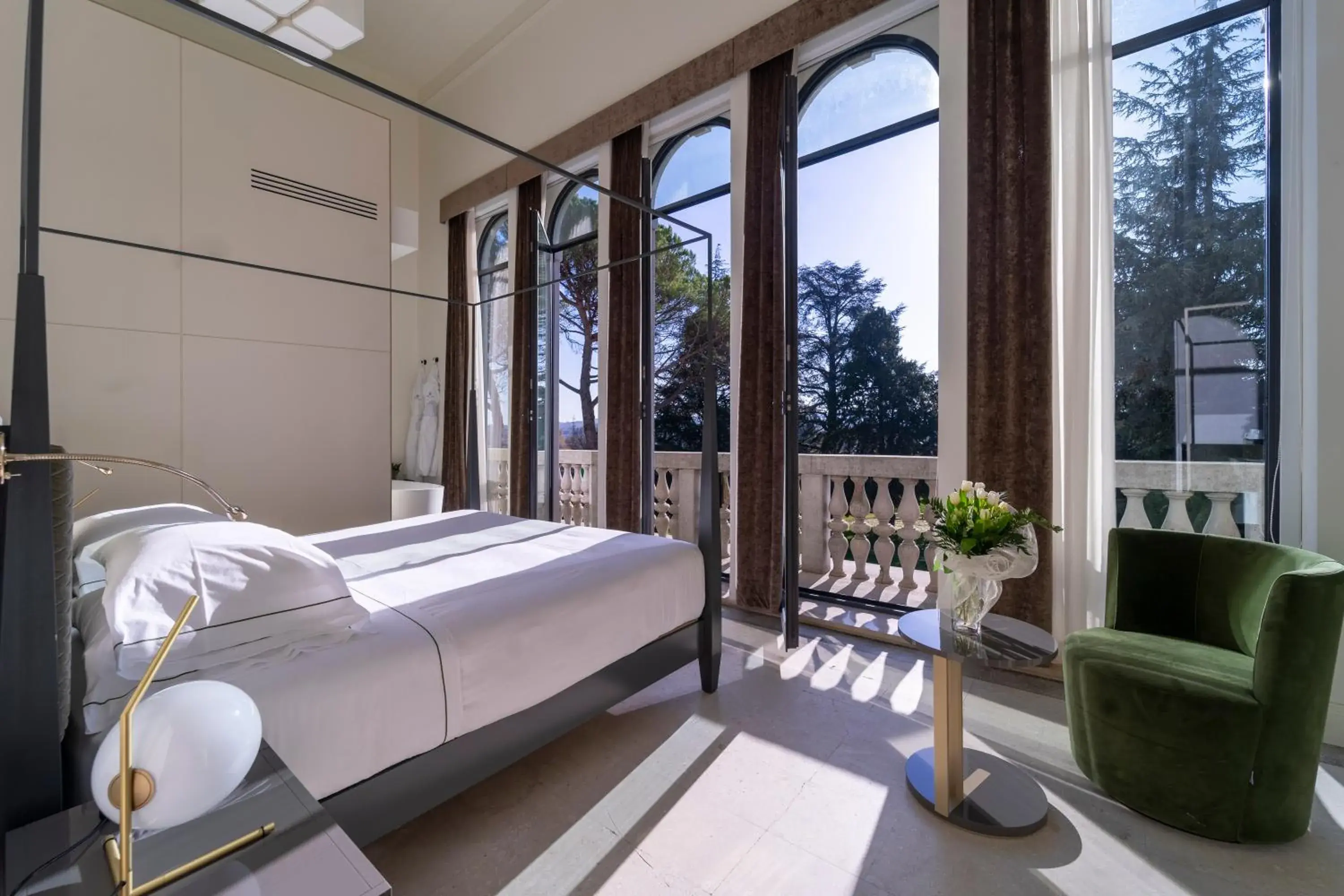 Bedroom, Bed in Hotel Villa Soligo - Small Luxury Hotels of the World Bedroom, Bed in Hotel Villa Soligo - Small Luxury Hotels of the World
