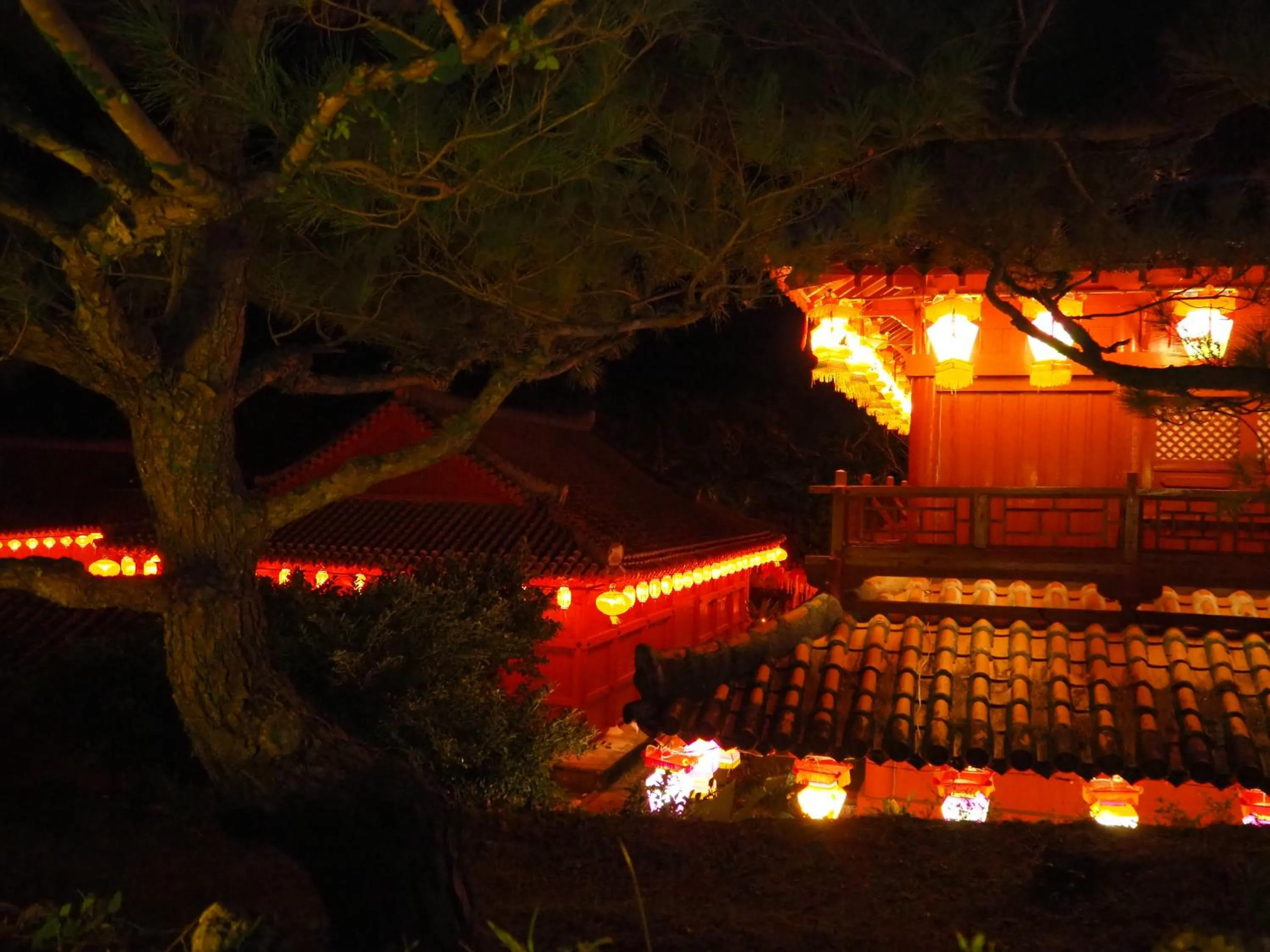 Evening entertainment in Hotel Murasakimura