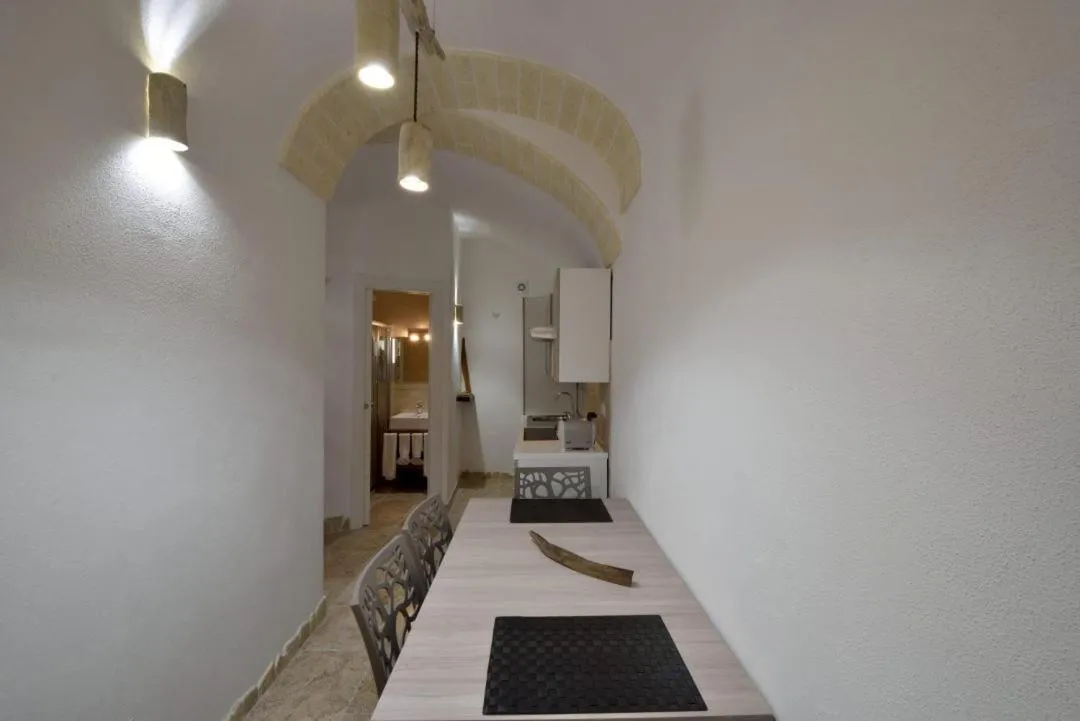 kitchen, Bed in La casa del geko