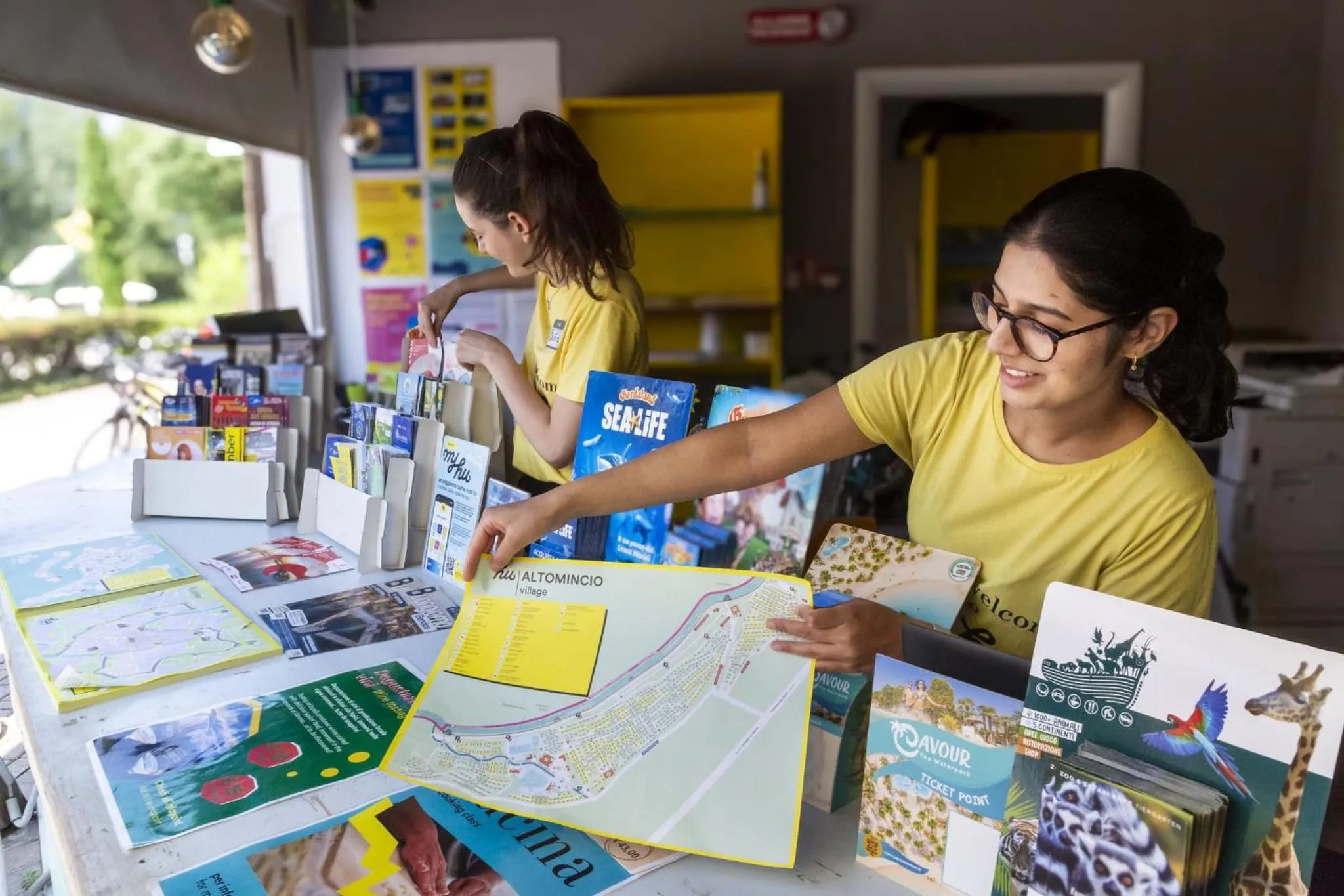 Lobby or reception in Hotel La Diga Altomincio