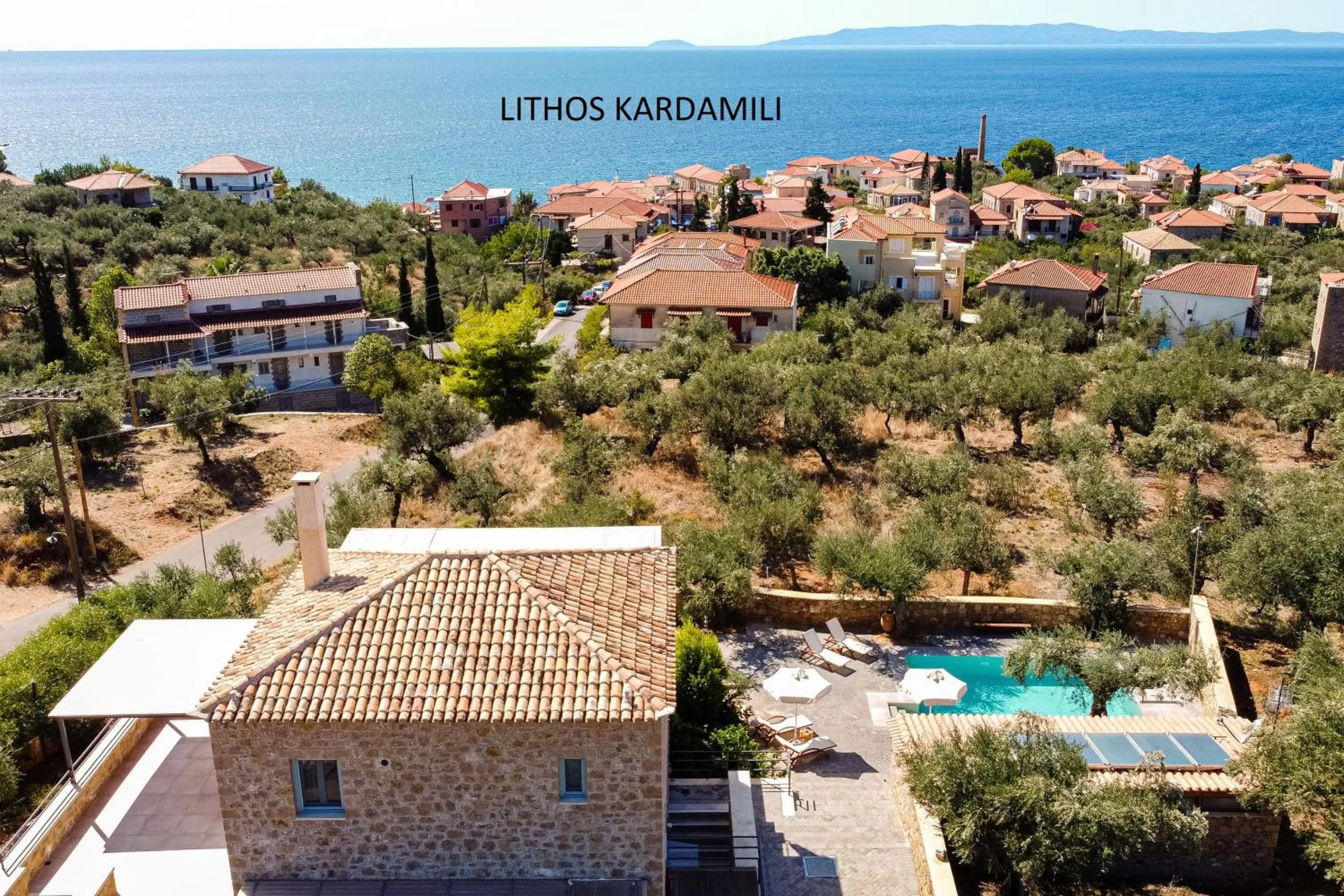 City view in Lithos Guesthouse Kardamili