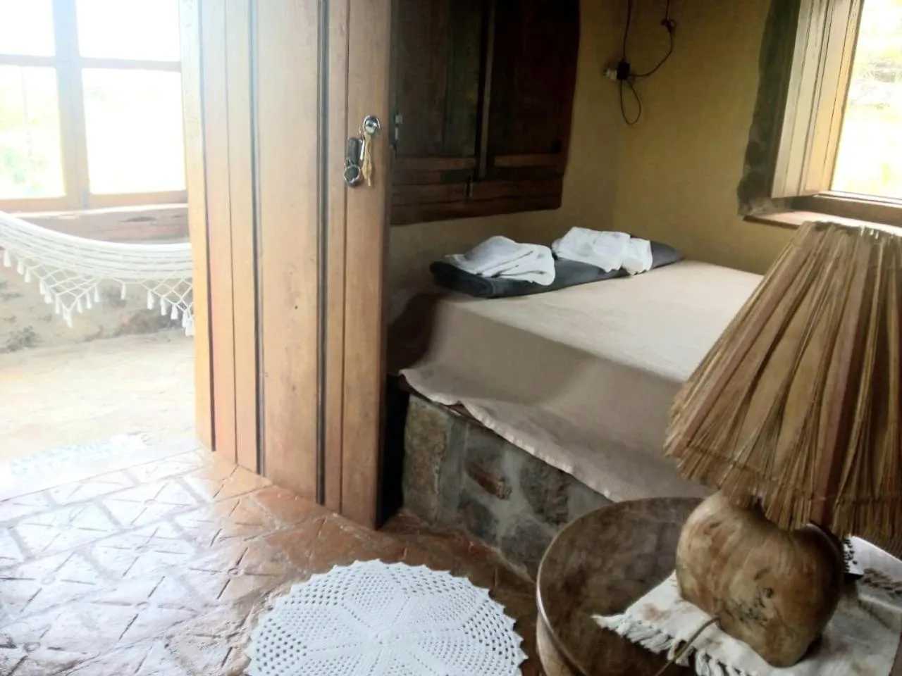 Bed in Pousada Serra da Paz
