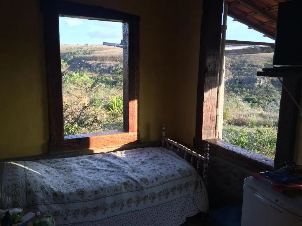 Bed in Pousada Serra da Paz