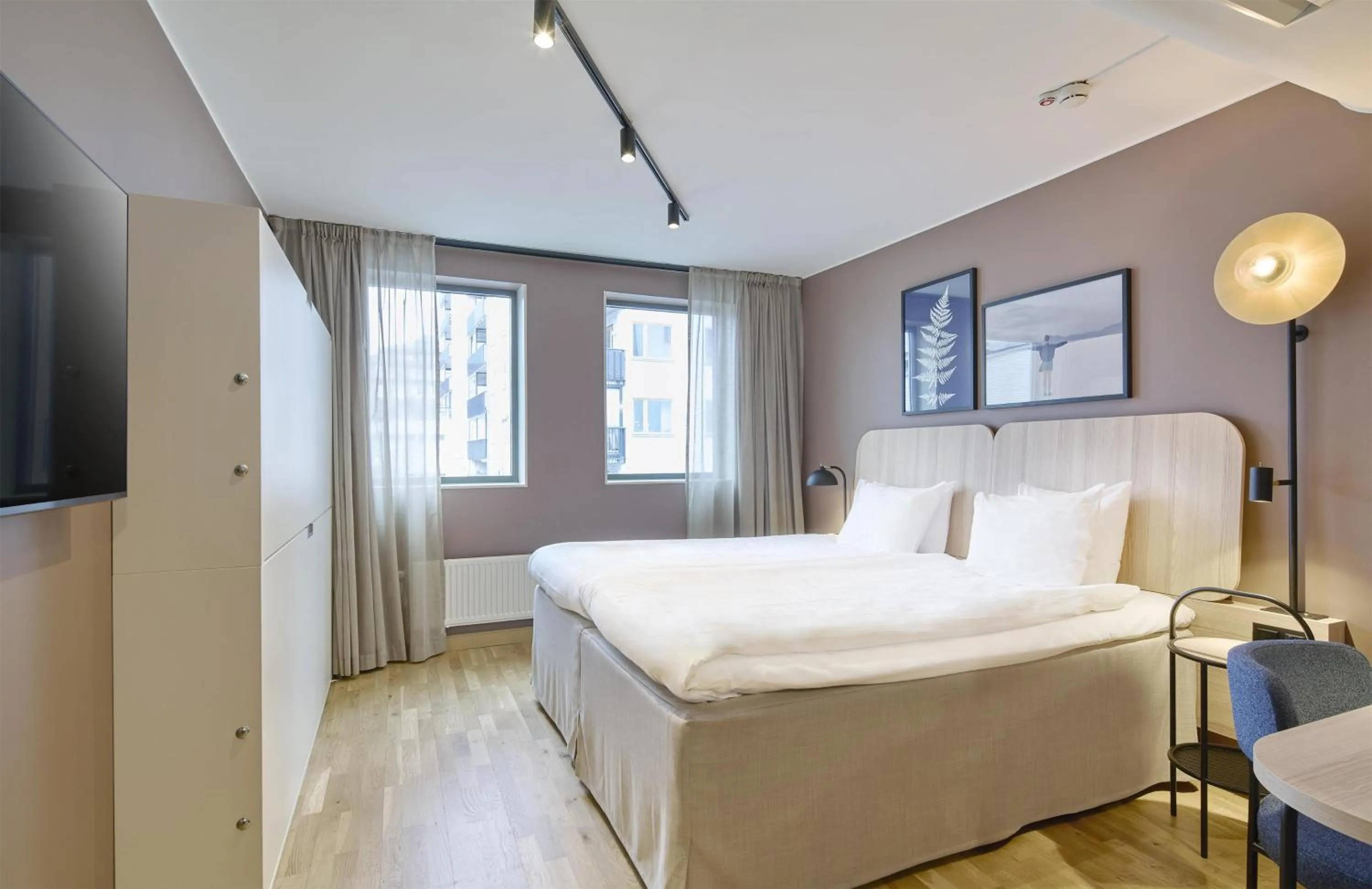 Bedroom, Bed in Scandic Alvik