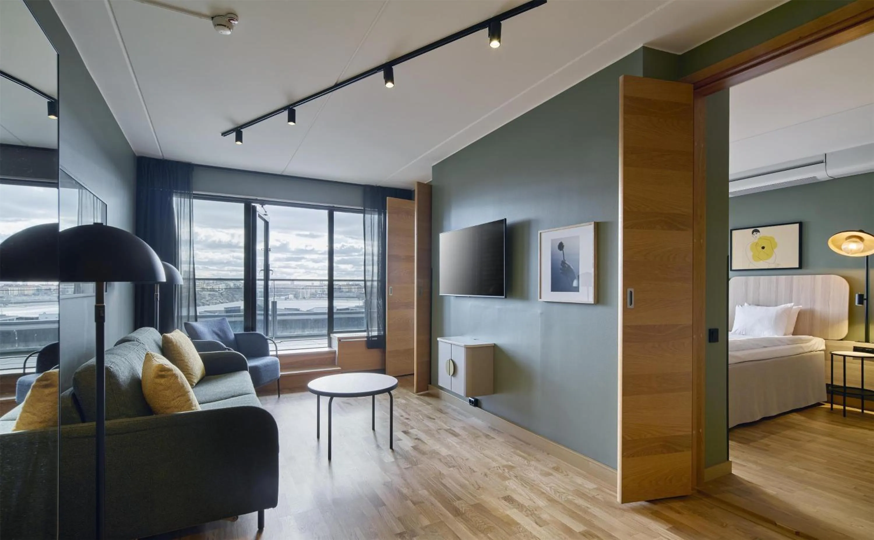 Bedroom in Scandic Alvik