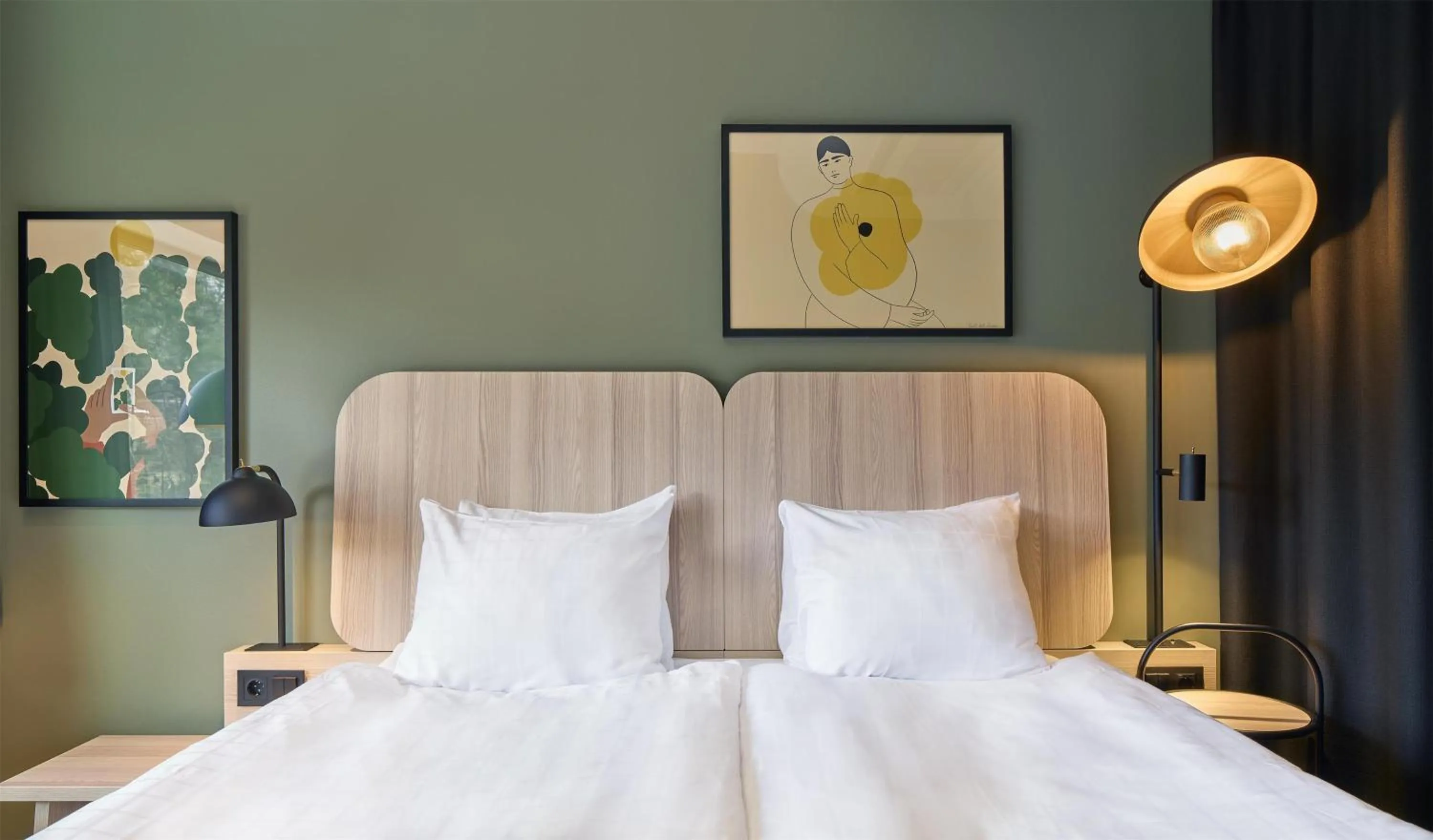 Bedroom, Bed in Scandic Alvik