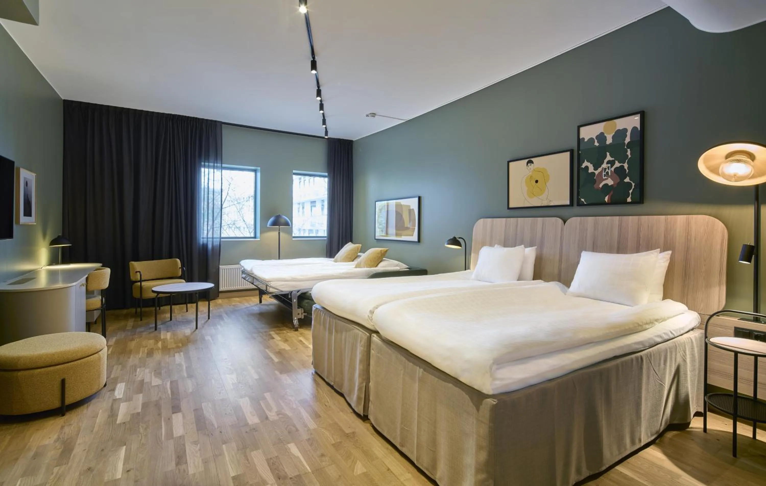 Bedroom, Bed in Scandic Alvik