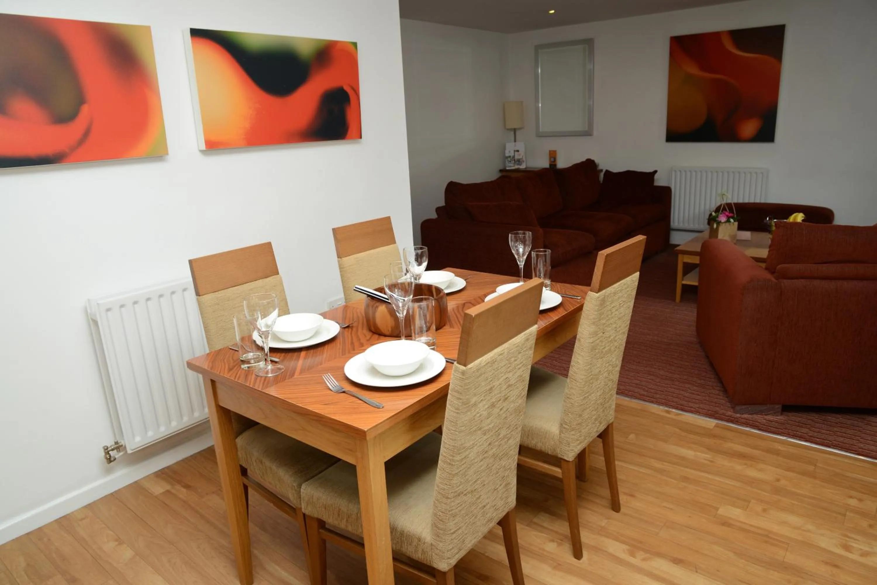 Dining area in PREMIER SUITES Newcastle