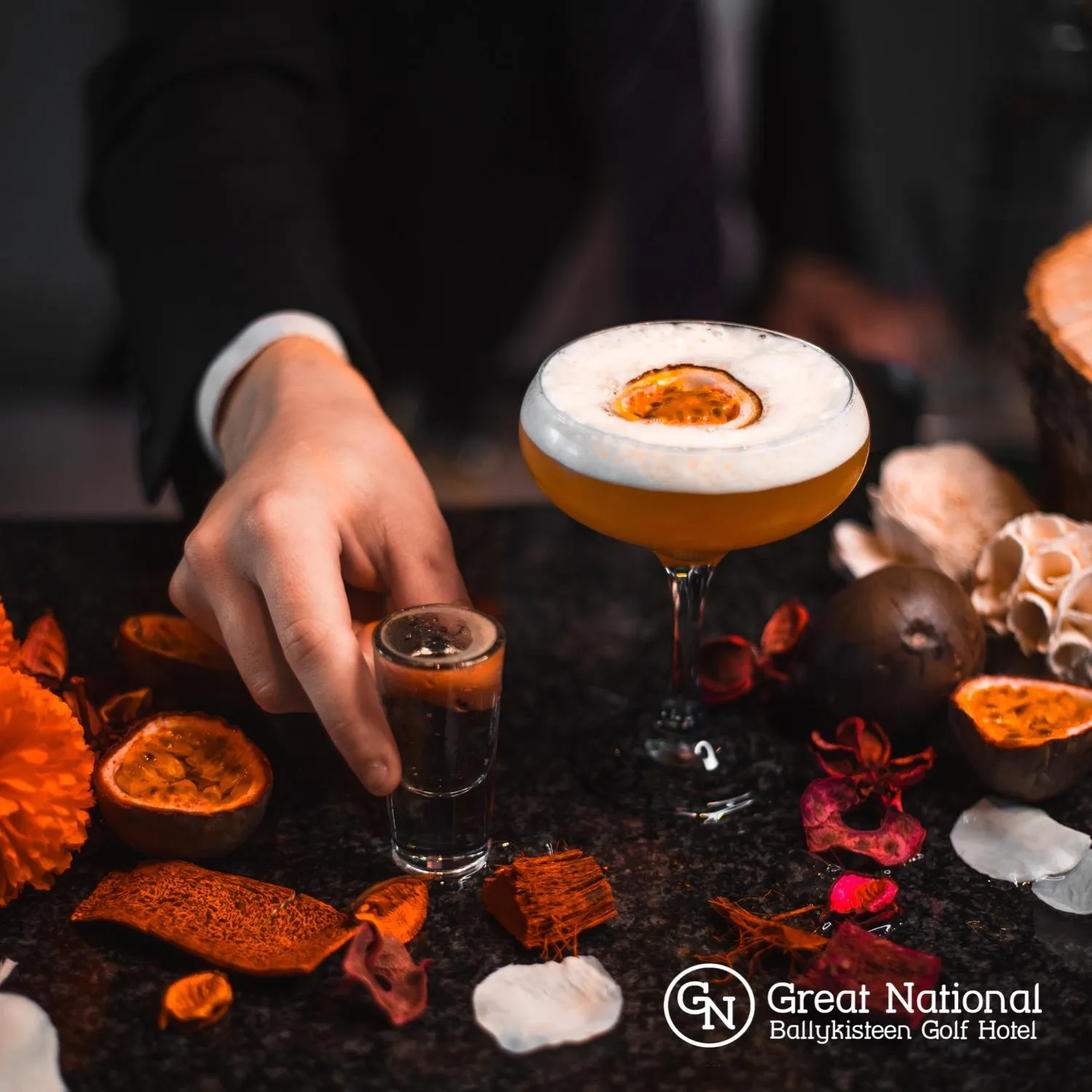 Drinks in Great National Ballykisteen Golf Hotel