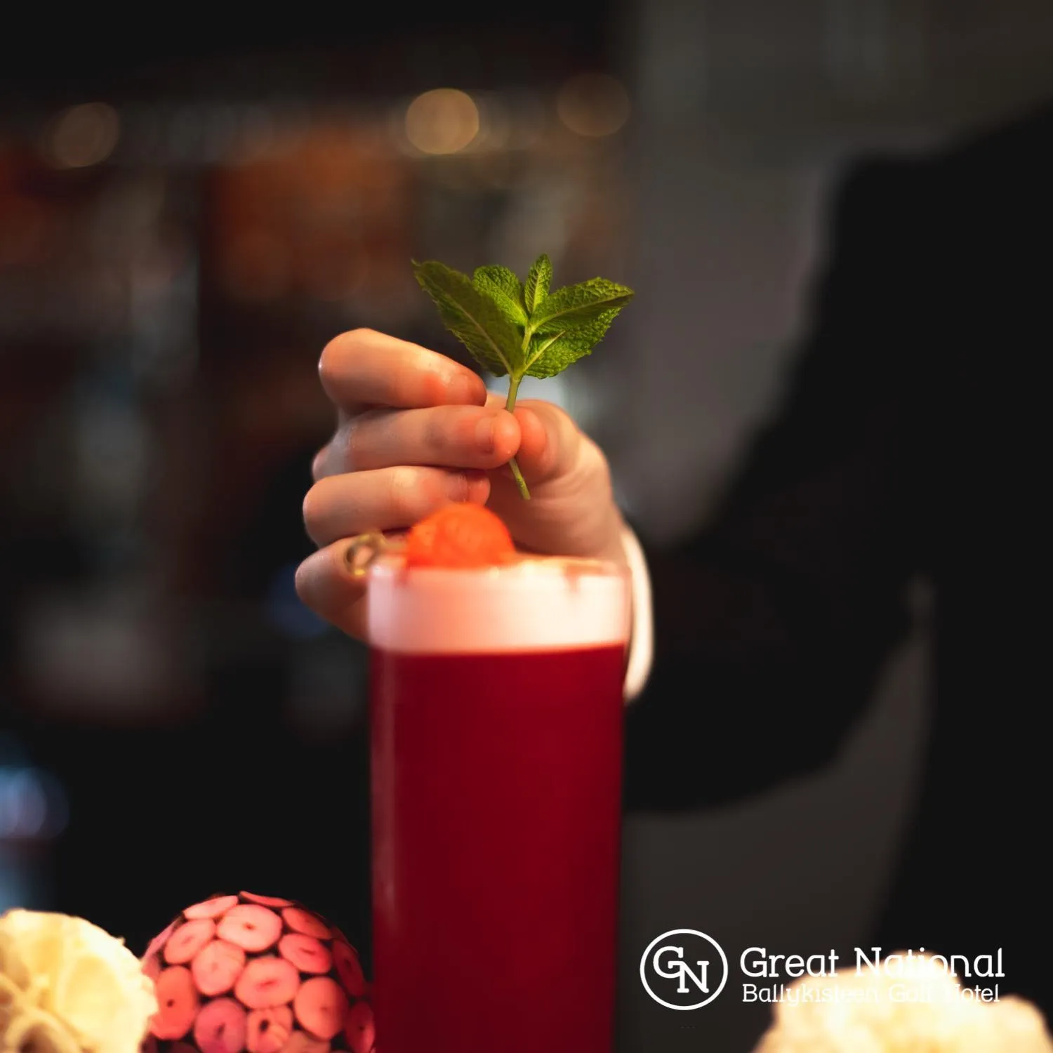 Drinks in Great National Ballykisteen Golf Hotel