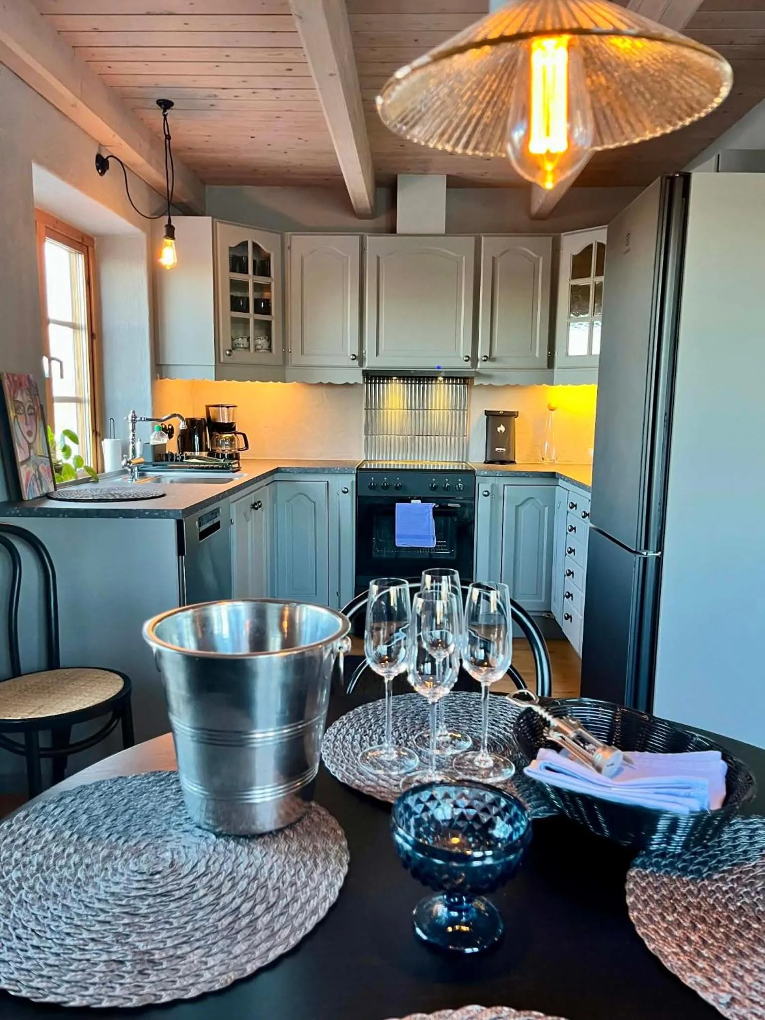 kitchen in Mellby Atelier på Österlen