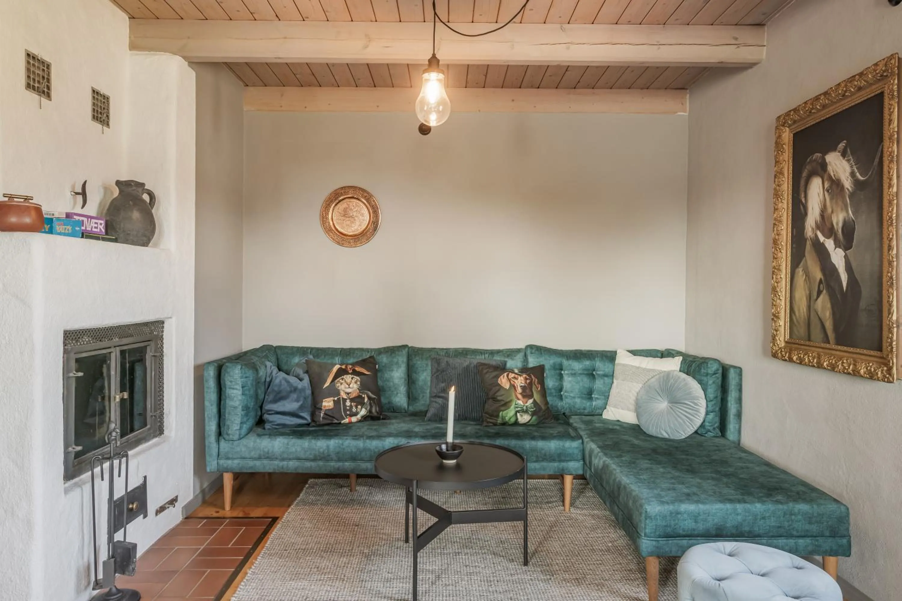 Seating area in Mellby Atelier på Österlen