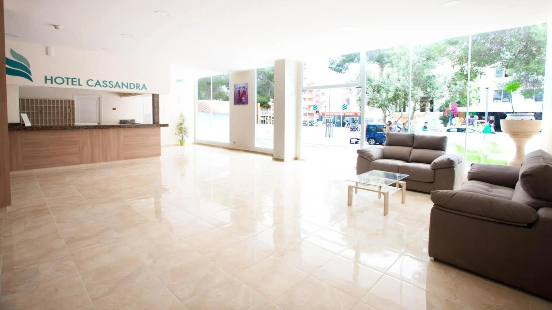 Lobby or reception in Hotel Cassandra