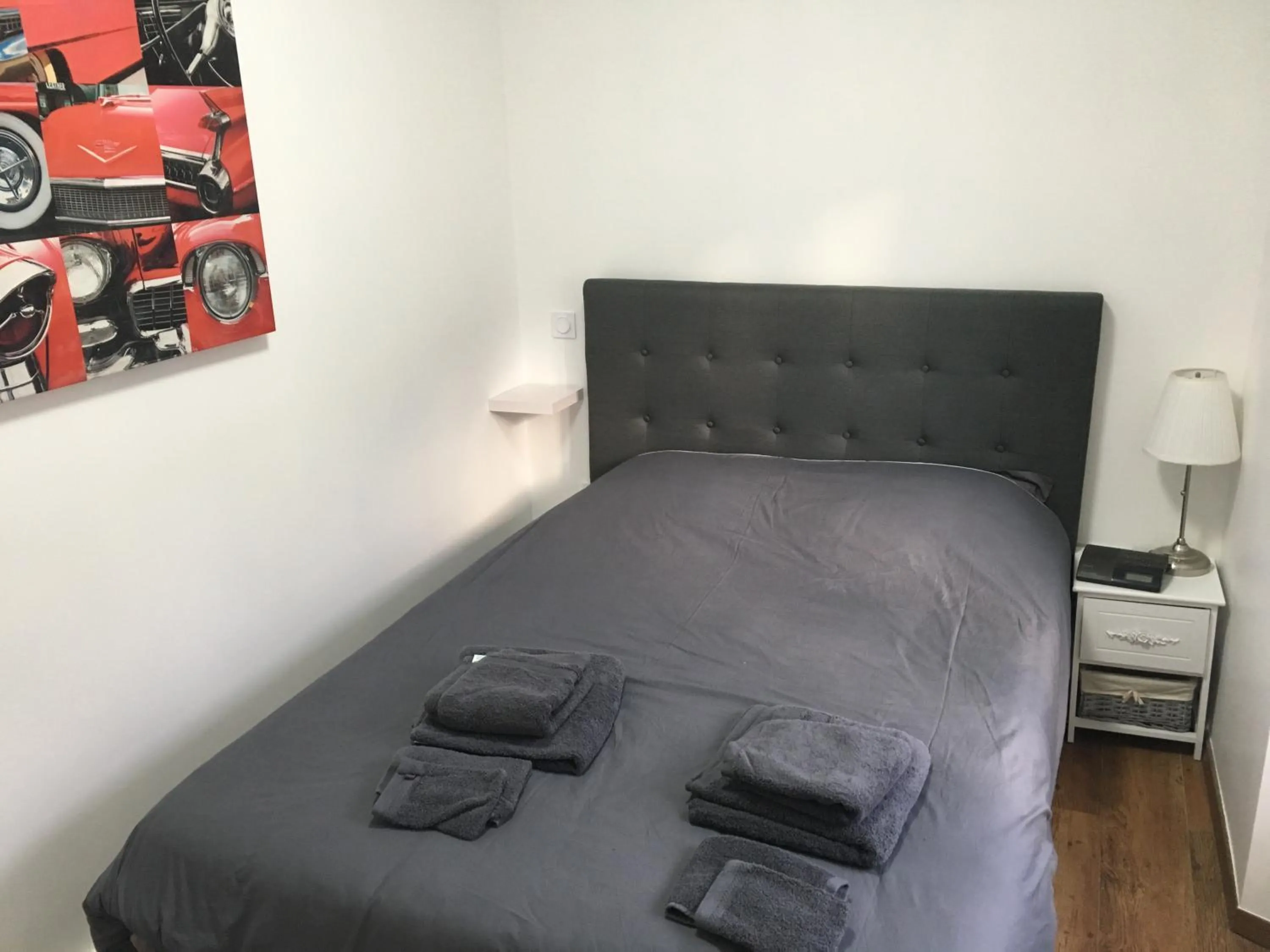 Bedroom, Bed in Apartment on Place Massena