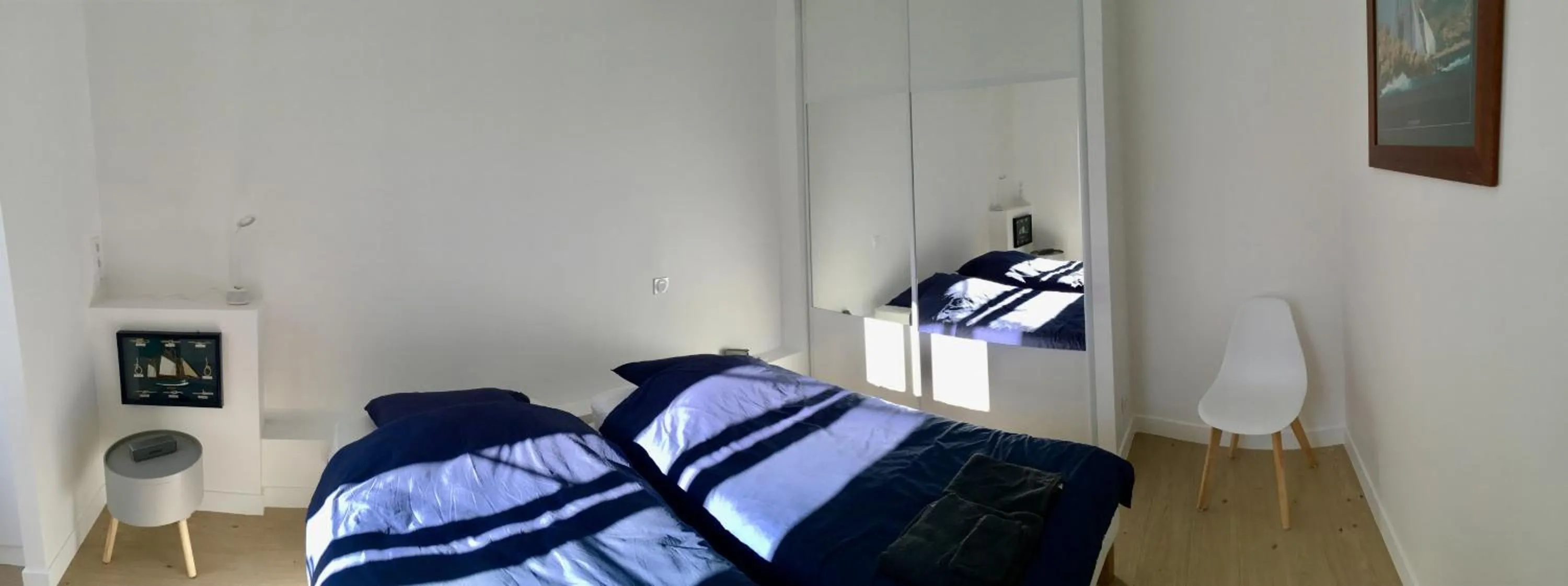 Bedroom, Bed in Apartment on Place Massena