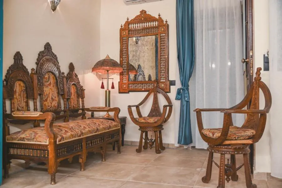Seating area in Hamam Oriental Suites