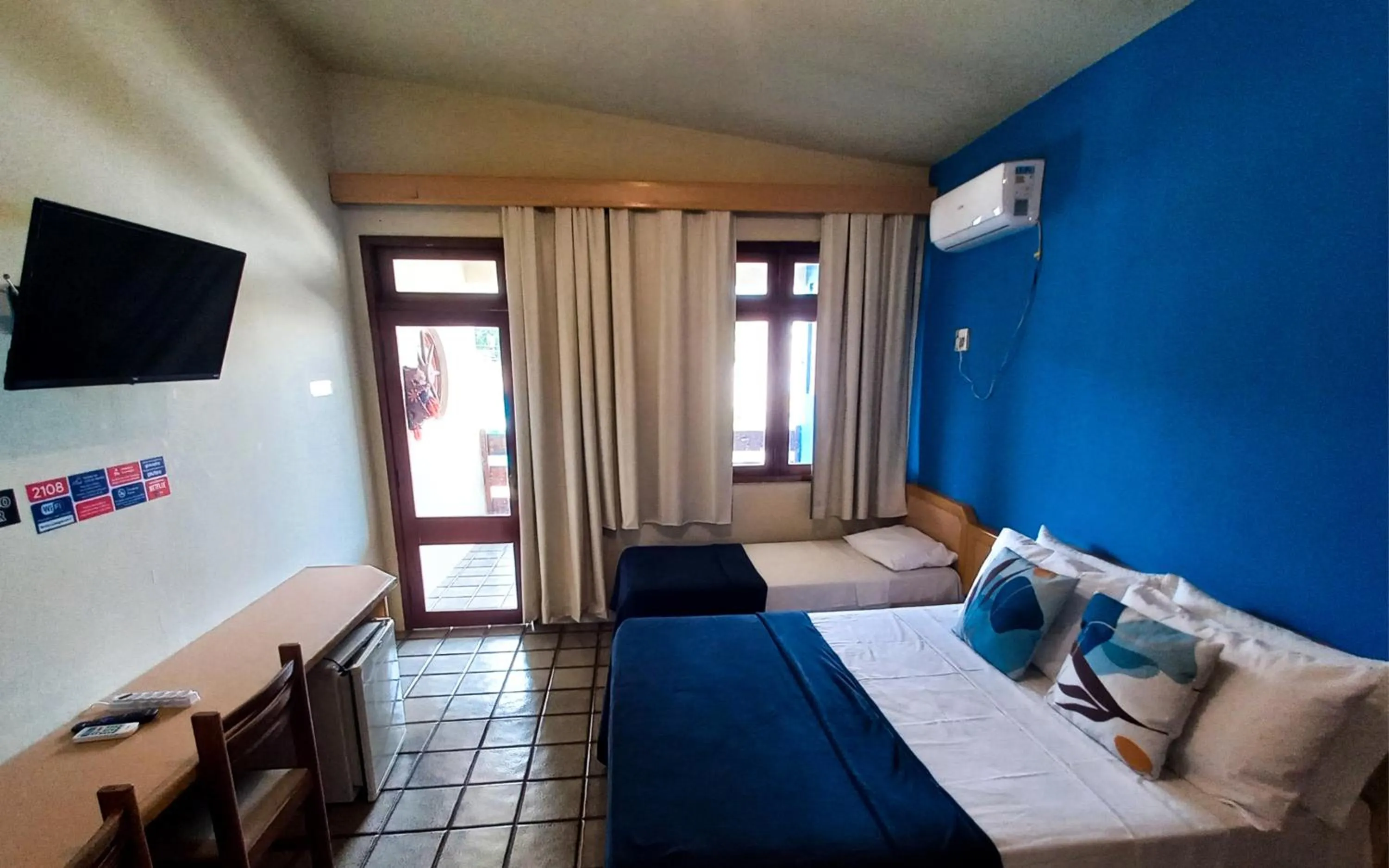 Bed in Pousada Casa Grande