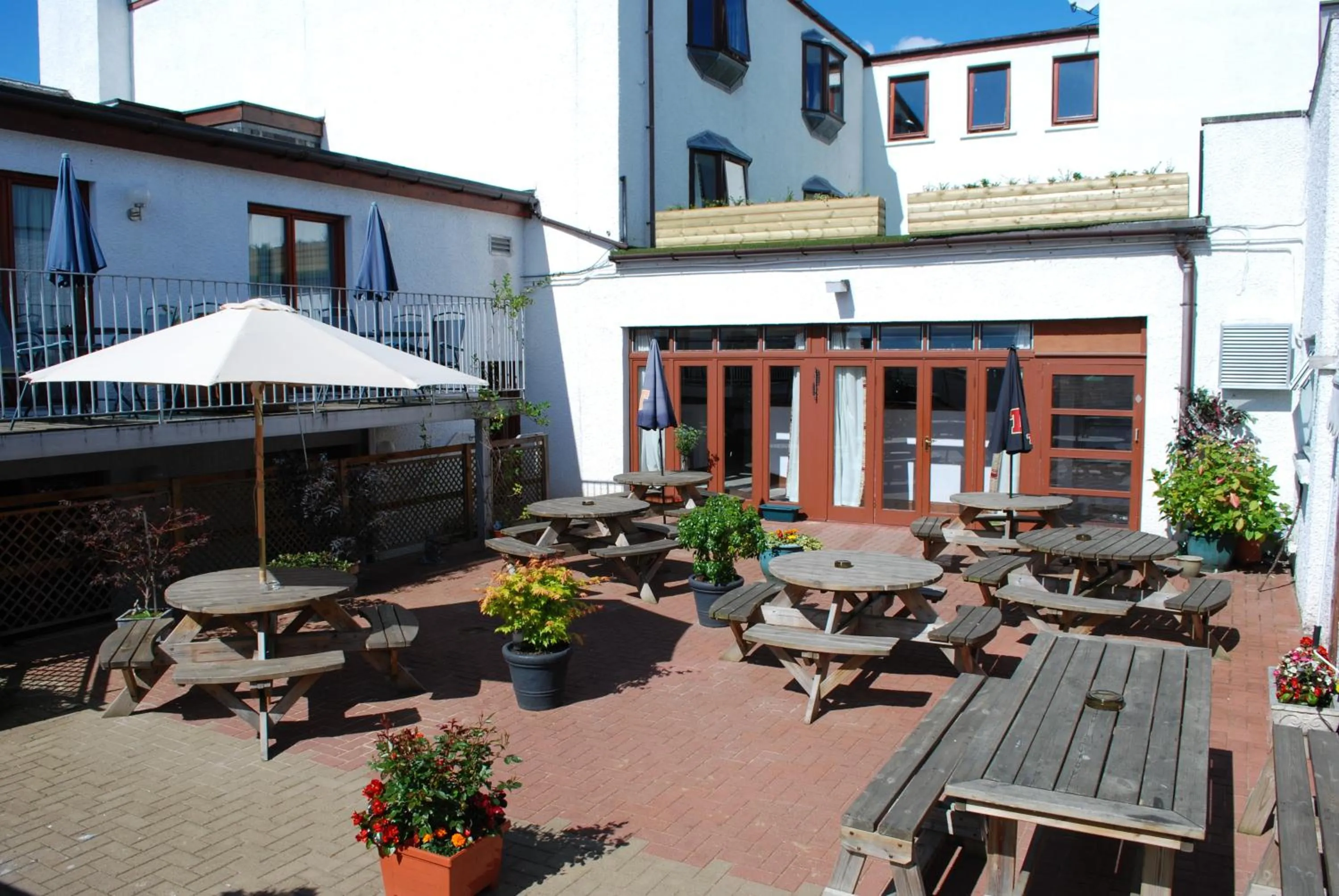 Patio in The Priory Hotel