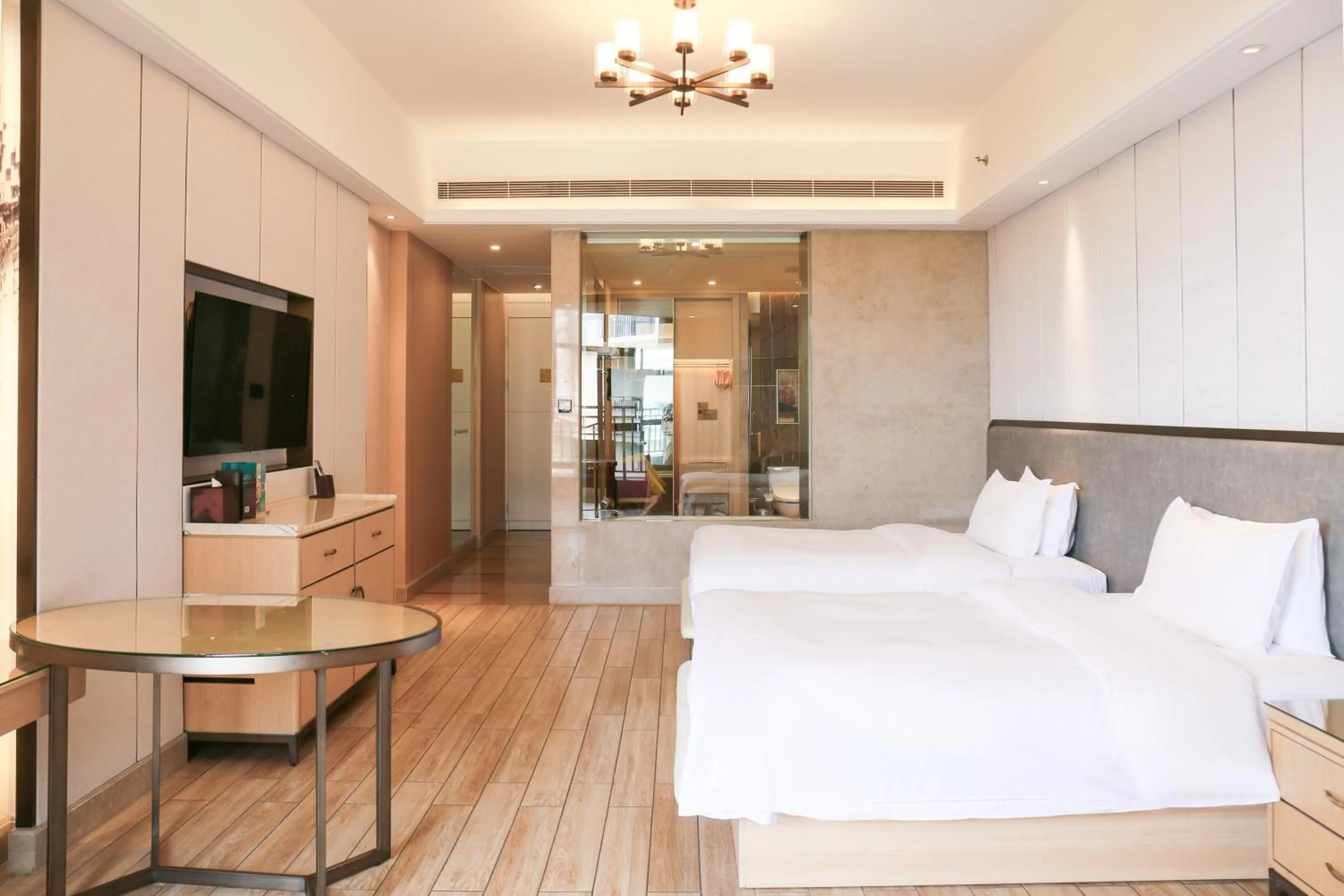 Bed in Wanda Realm Xiamen North Bay