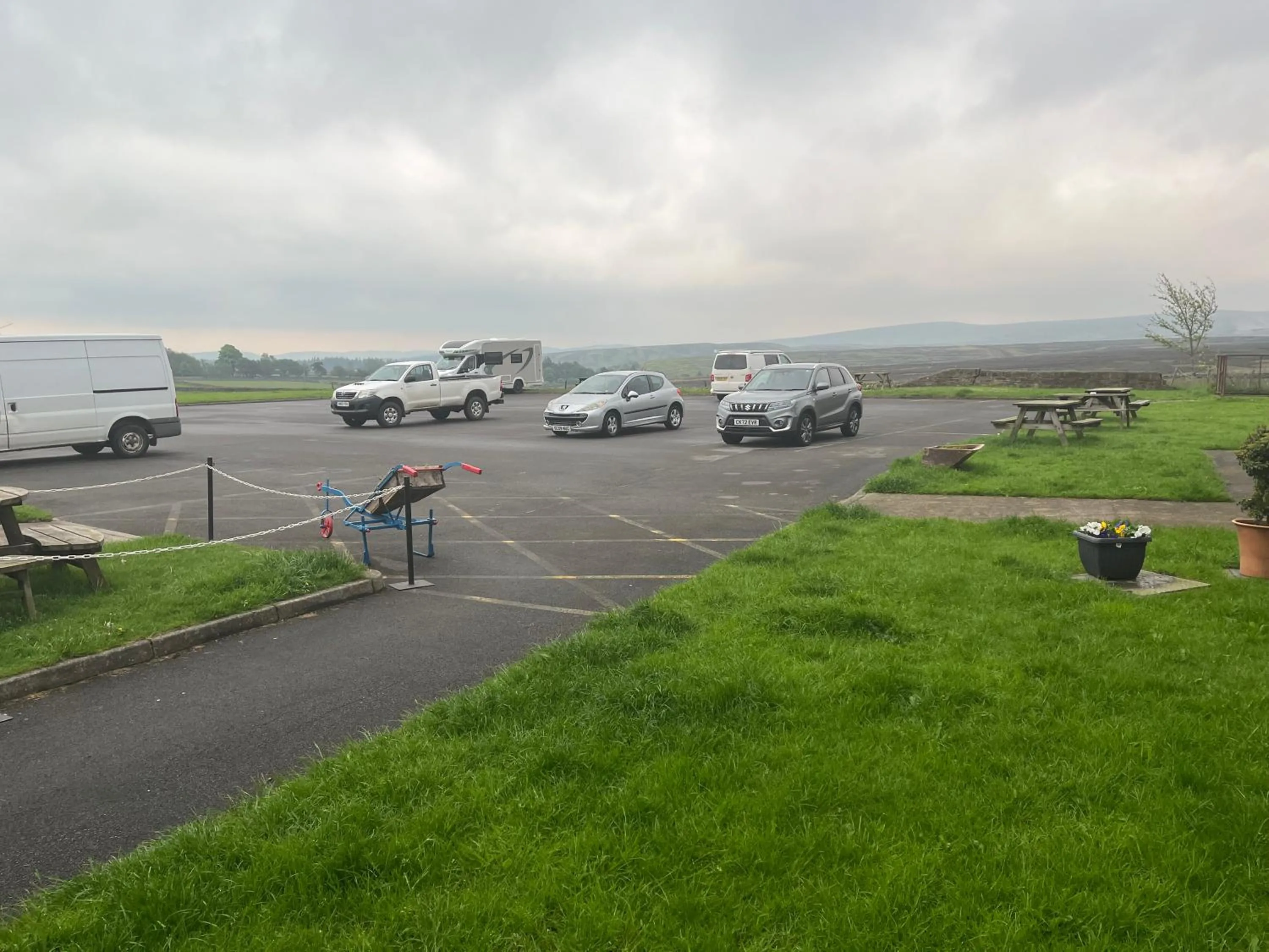 Inner courtyard view in The Dog and Partridge