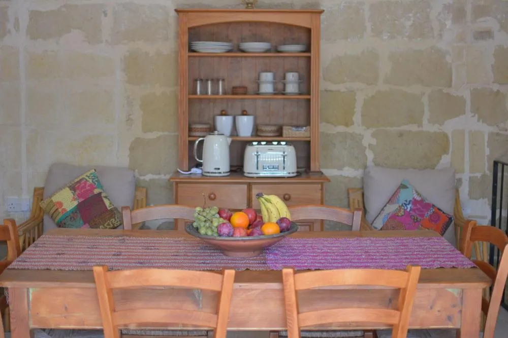 Dining area in Shanti Ghar Gozo