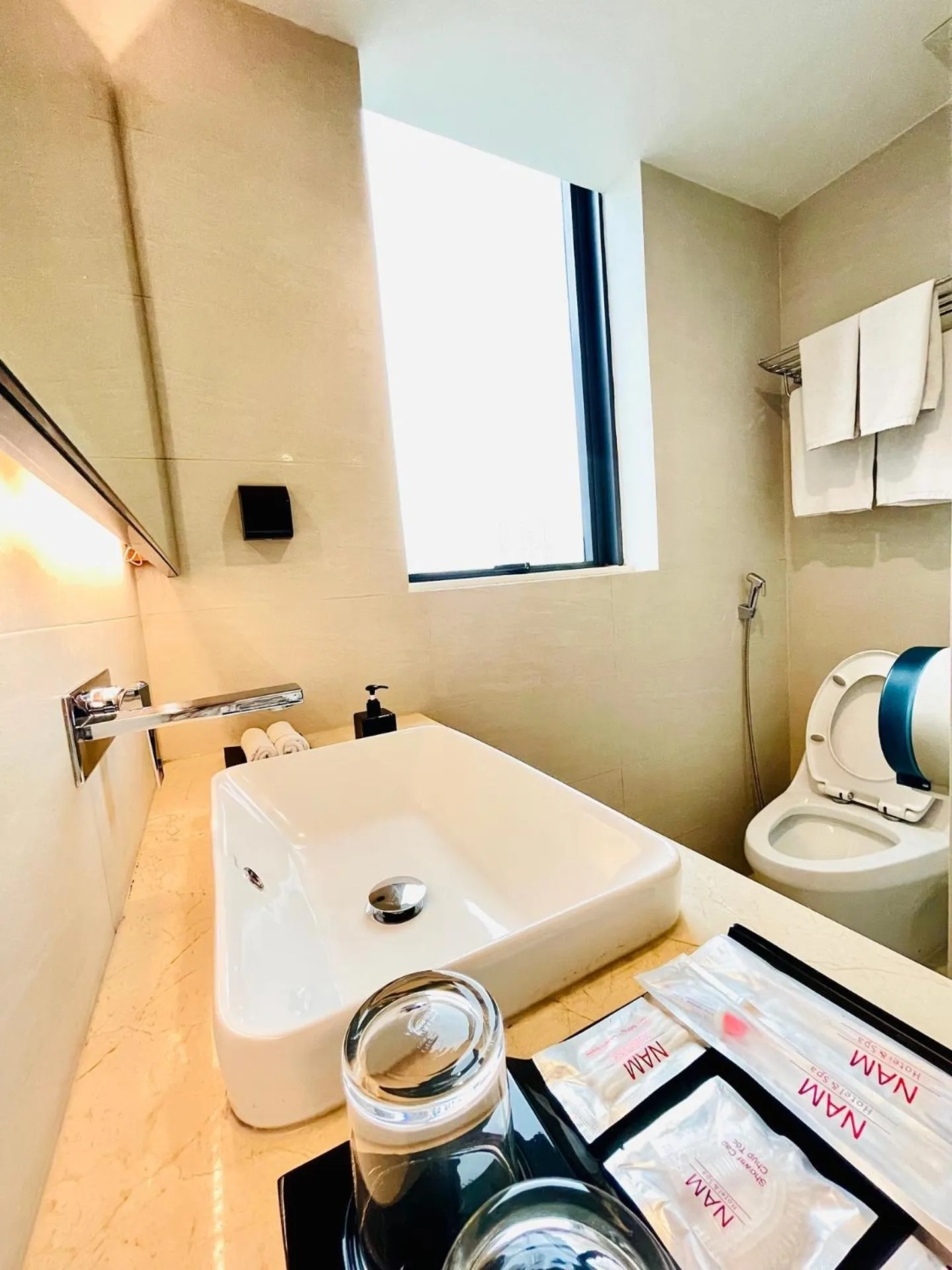 Shower, Bed in NAM Hotel & Residences