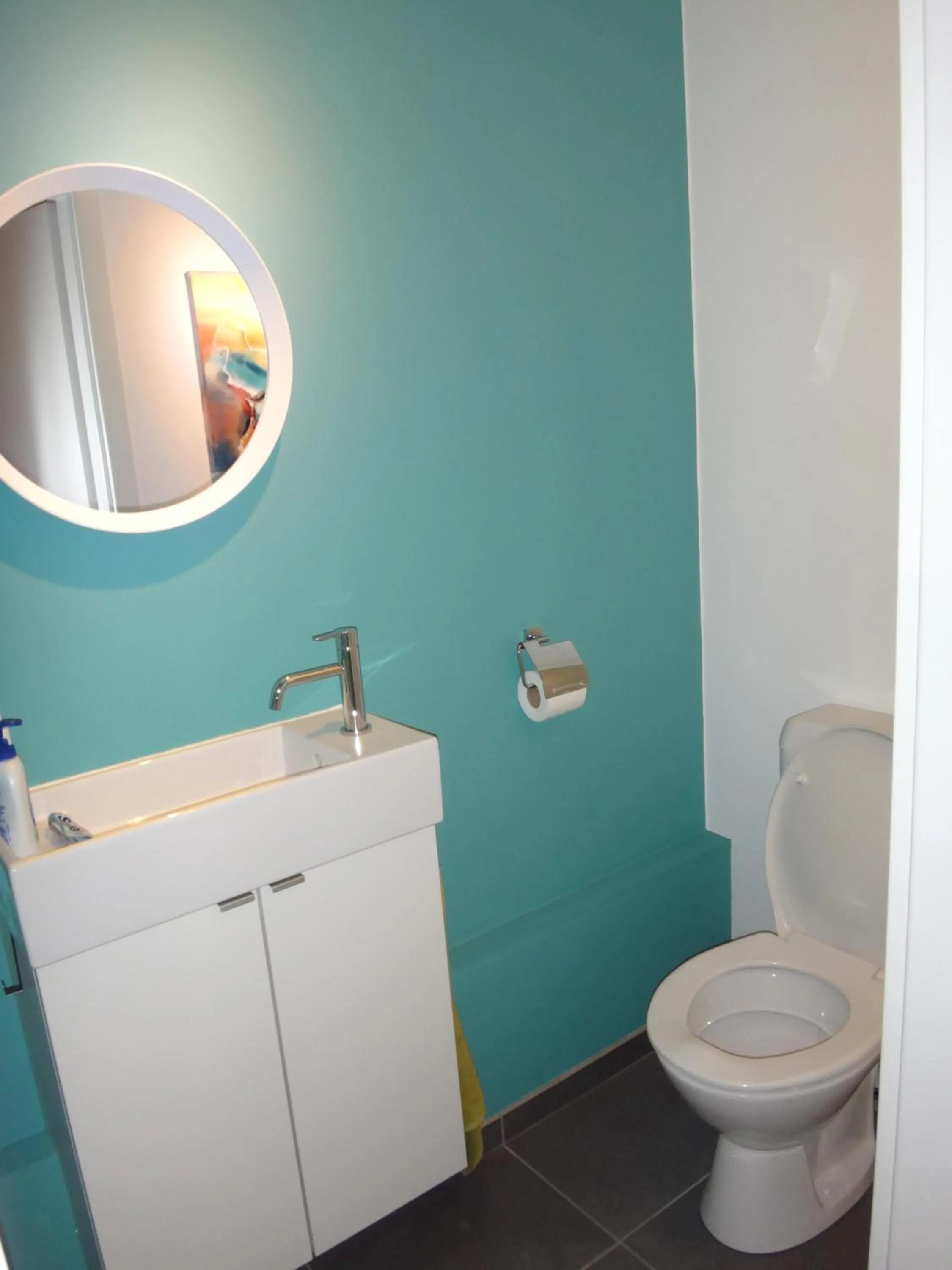 Toilet in Appartement rez Terrasse et Jardin