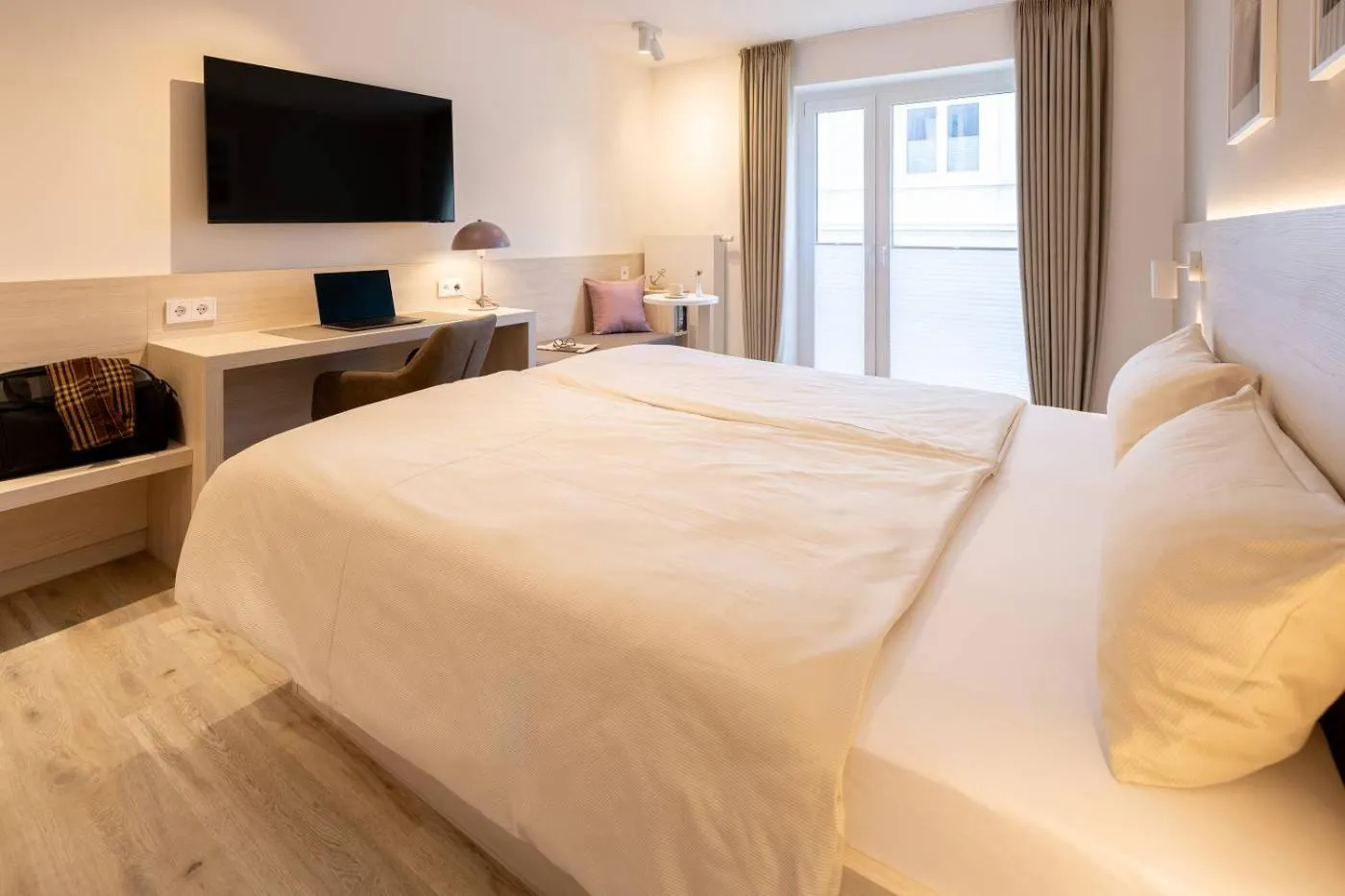 Bed in Hotel Stranddistel