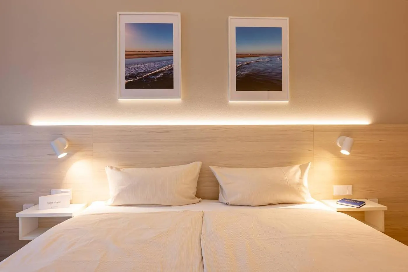 Bed in Hotel Stranddistel