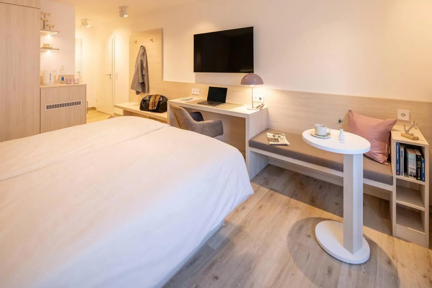 Bed in Hotel Stranddistel