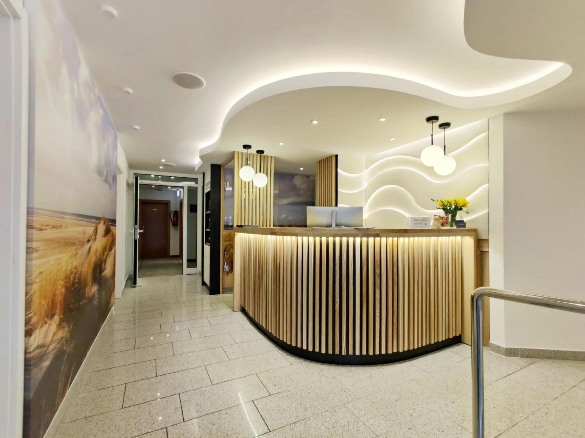 Lobby or reception in Hotel Stranddistel