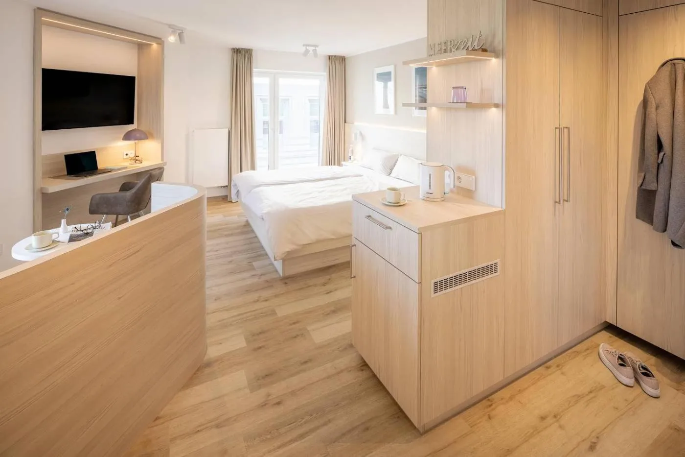 Bed in Hotel Stranddistel