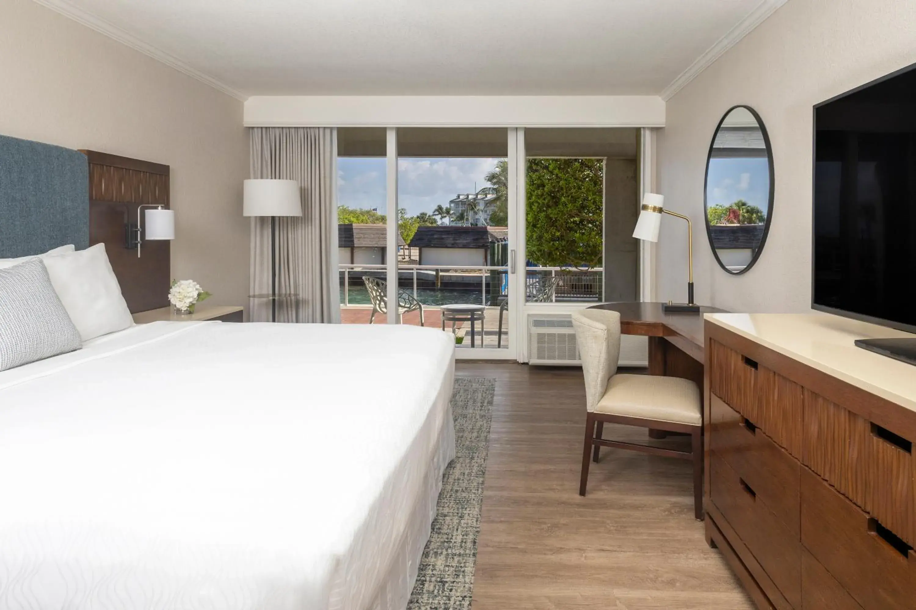 Mobility Accessible King With Roll-In Shower Standard View in Opal Key Resort & Marina Mobility Accessible King With Roll-In Shower Standard View in Opal Key Resort & Marina