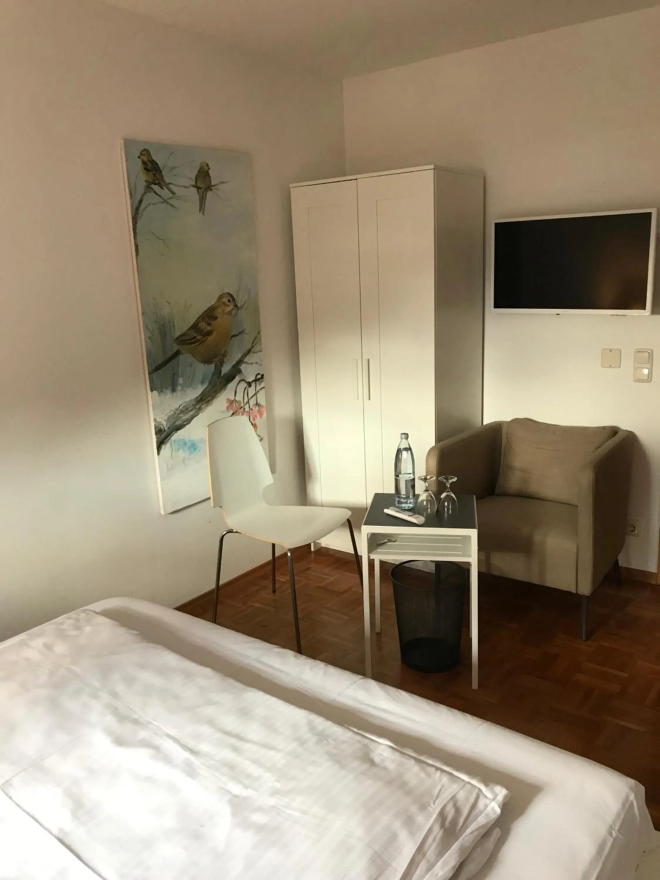 Bed in Gästehaus der Abtei Sayn