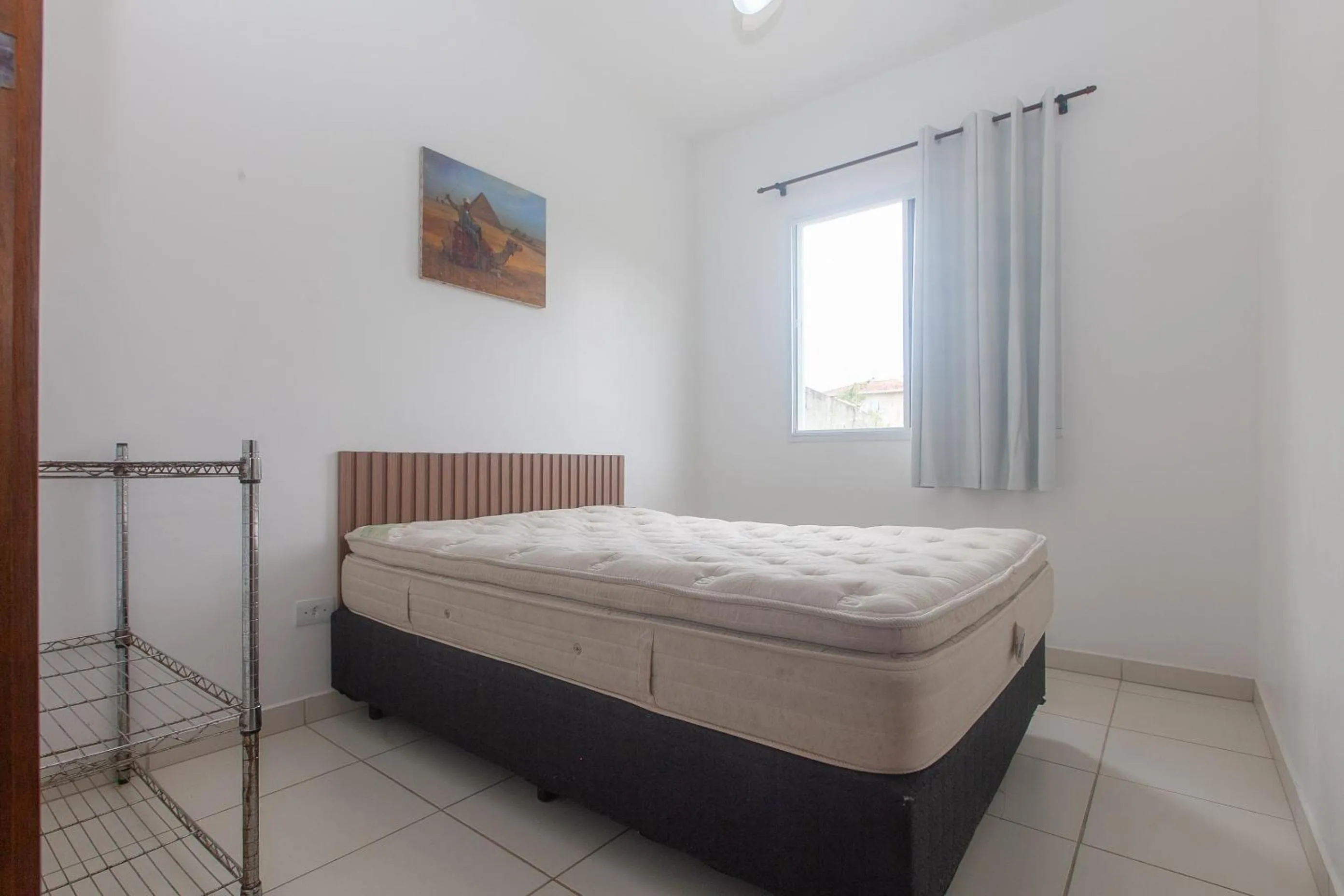 Bed in Apartamento Erica Itaguá proximo da Praia Grande