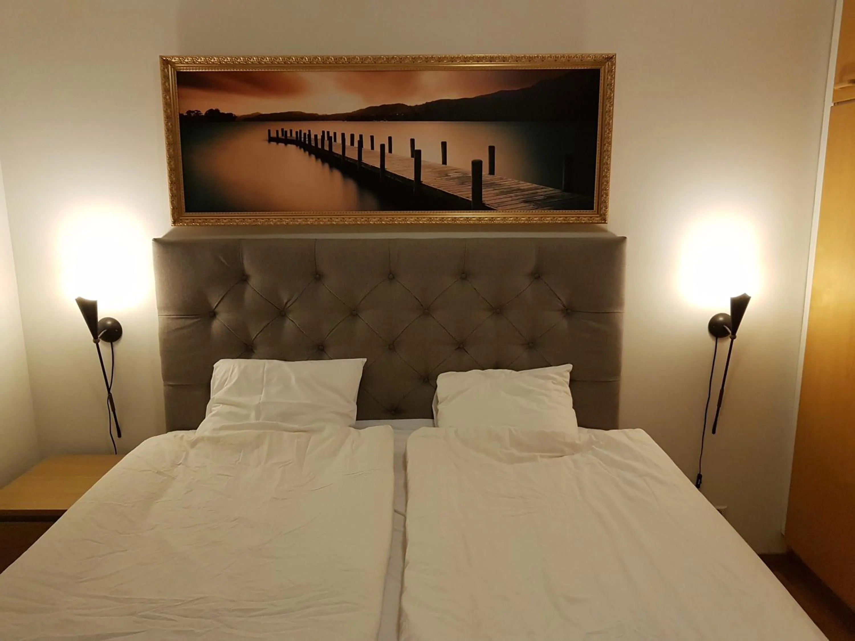 Bed in Klintvägen Apartments