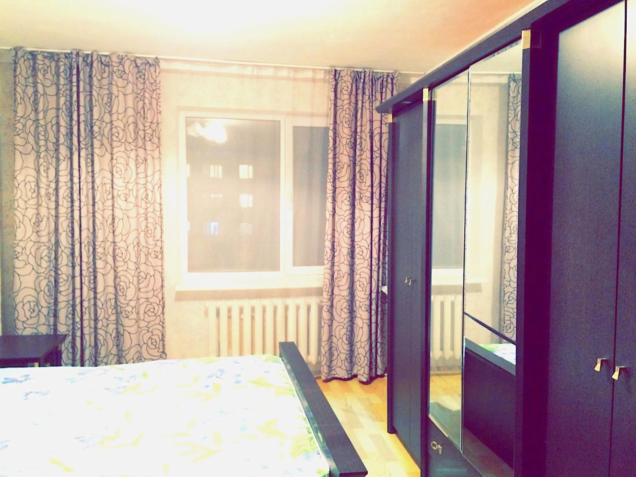 View (from property/room), Bed in Apartments on Q. Batyr 40
