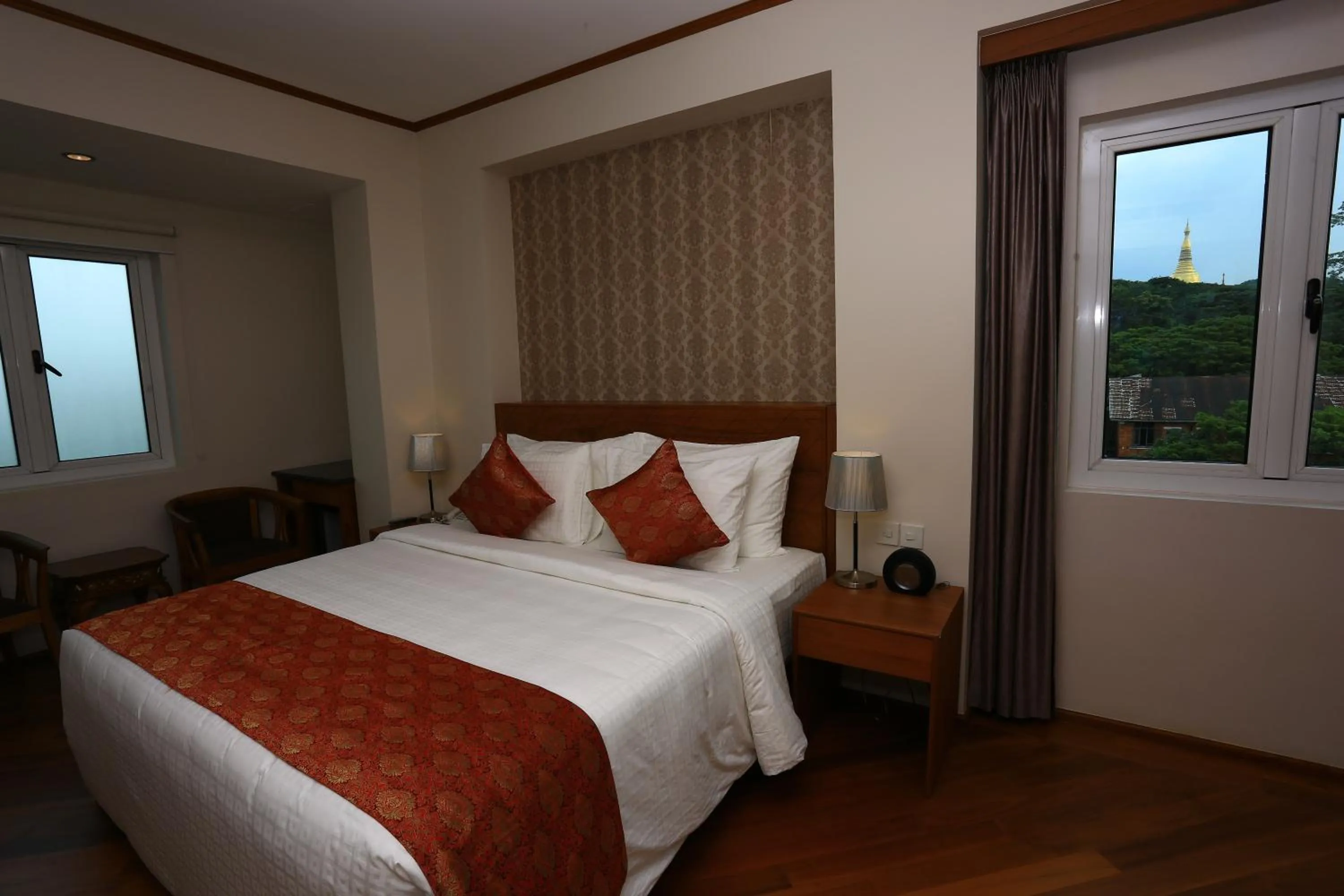 Bed in Hotel Shwe Yee