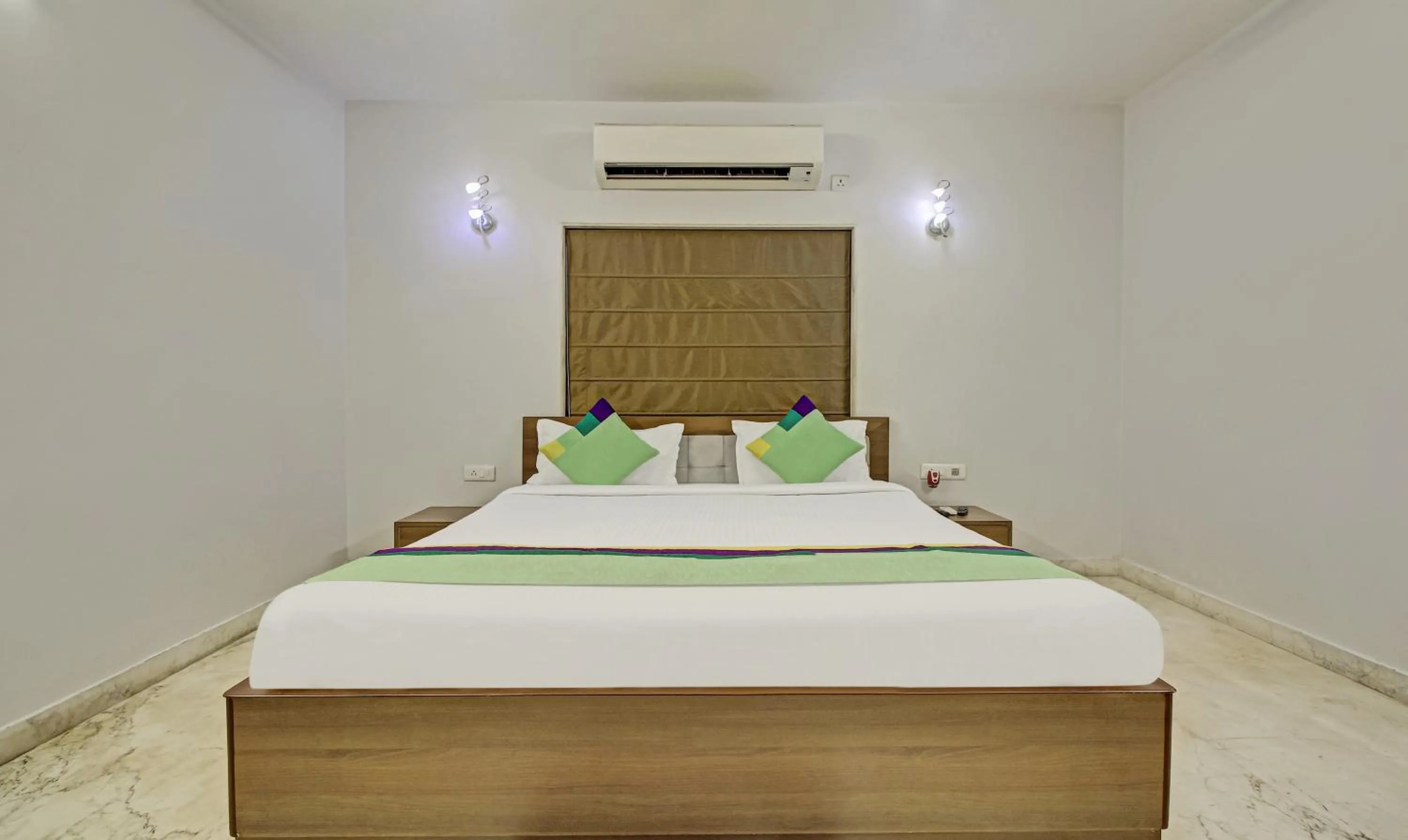 Bedroom, Bed in Treebo Sreemaa Newtown Near Biswa Bangla Gate